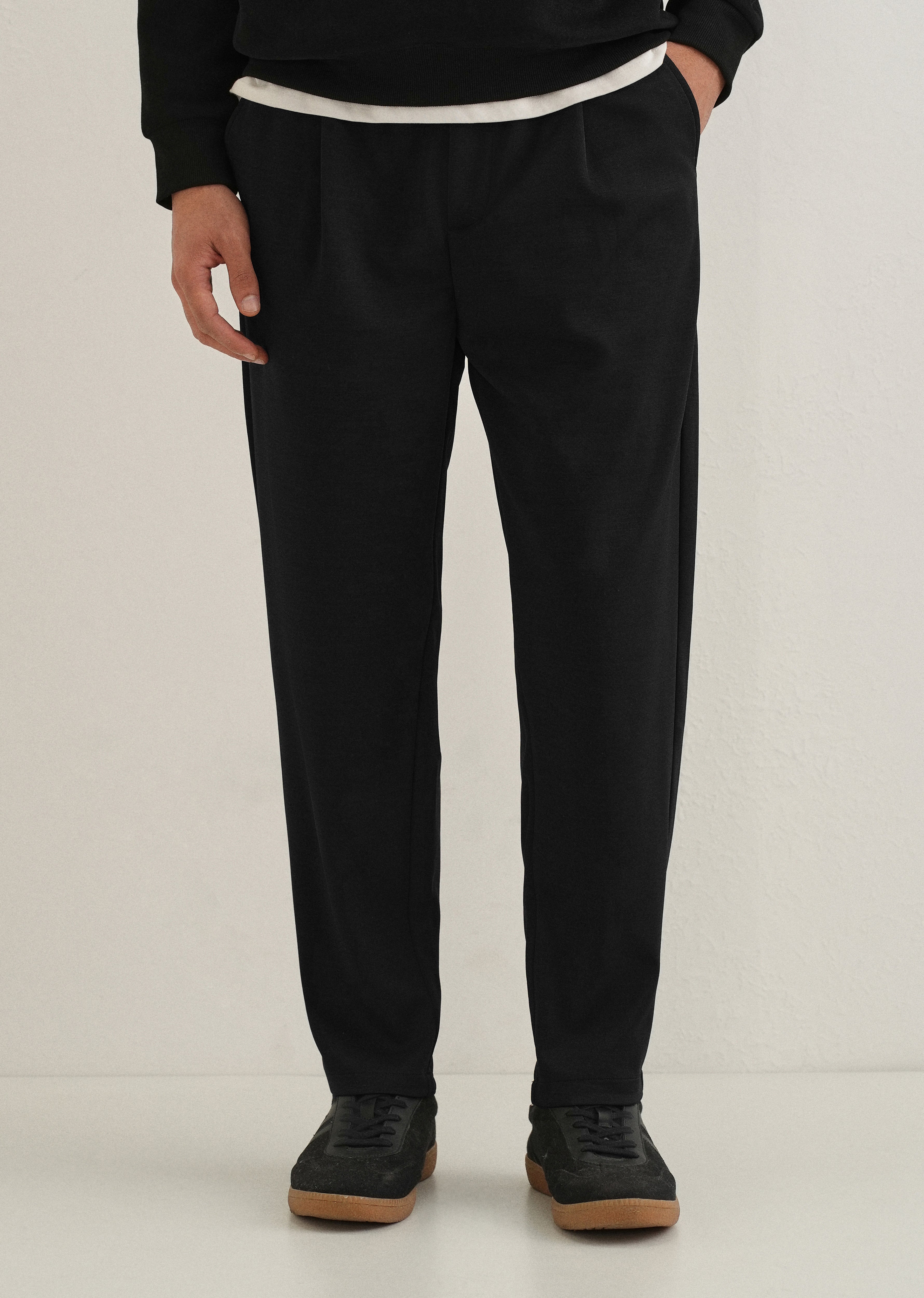 Flexi Black Korean Trouser
