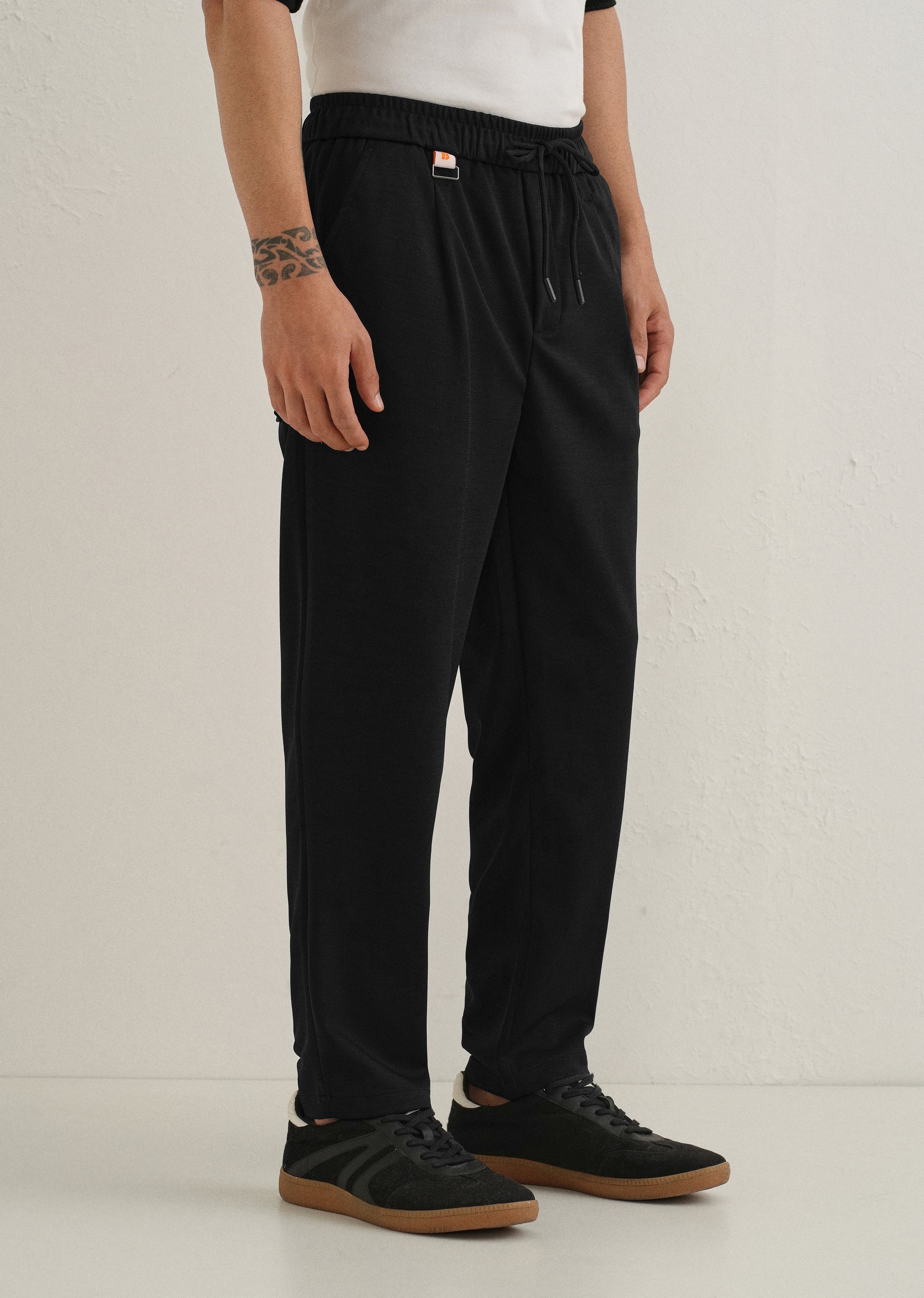 Flexi Black Korean Trouser
