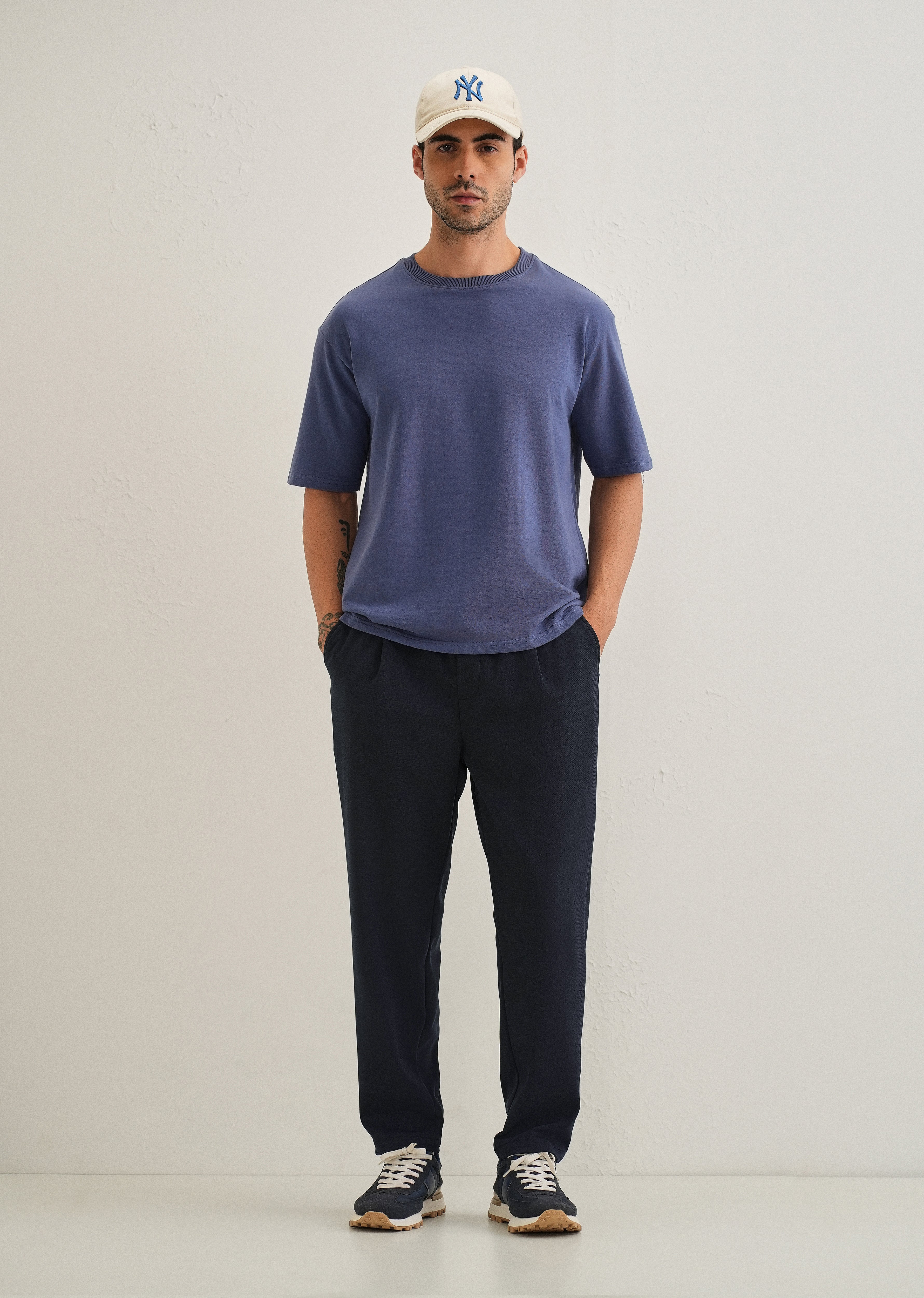 Flexi Dark Blue Korean Trouser