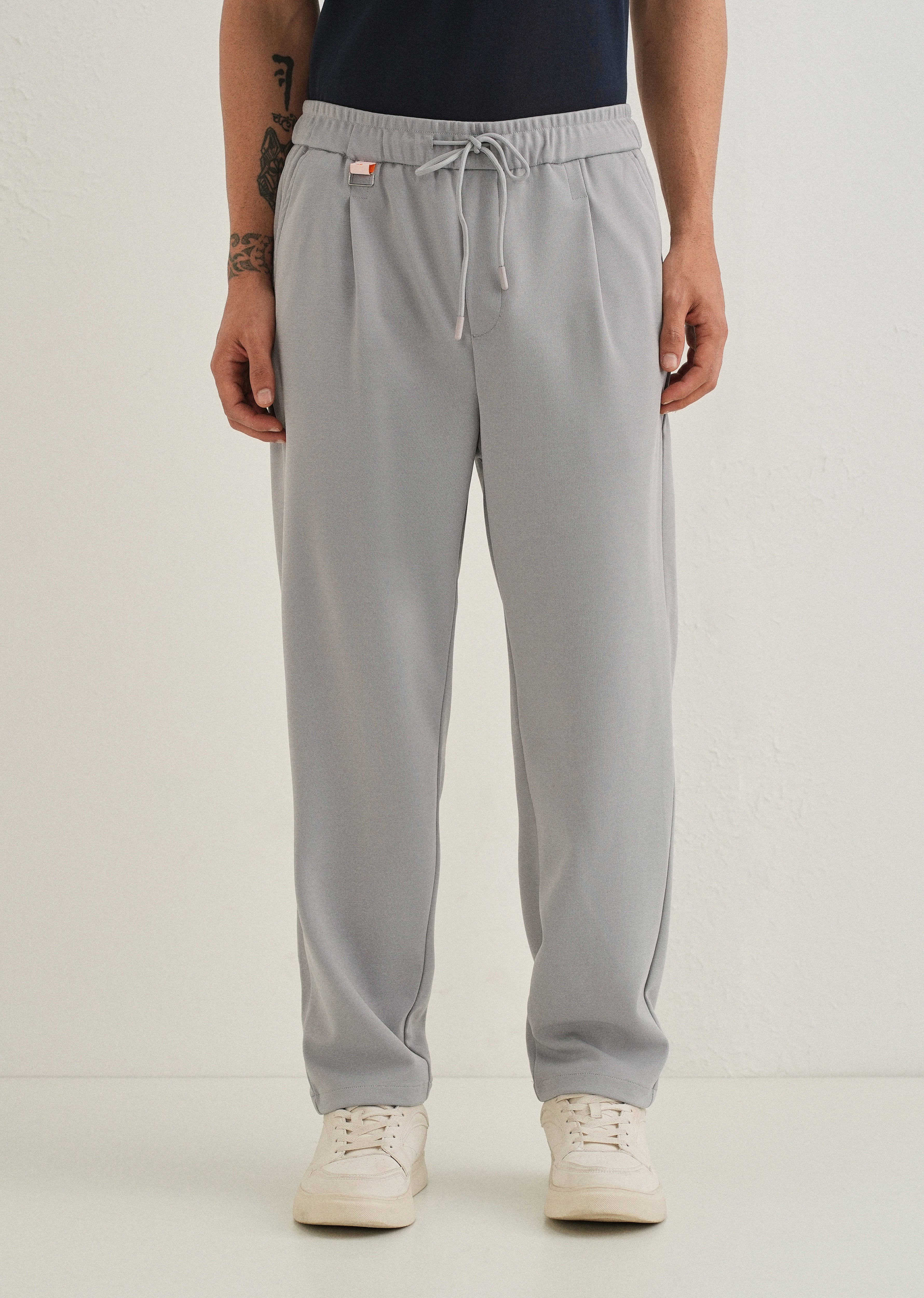 Flexi Light Grey Korean Trouser