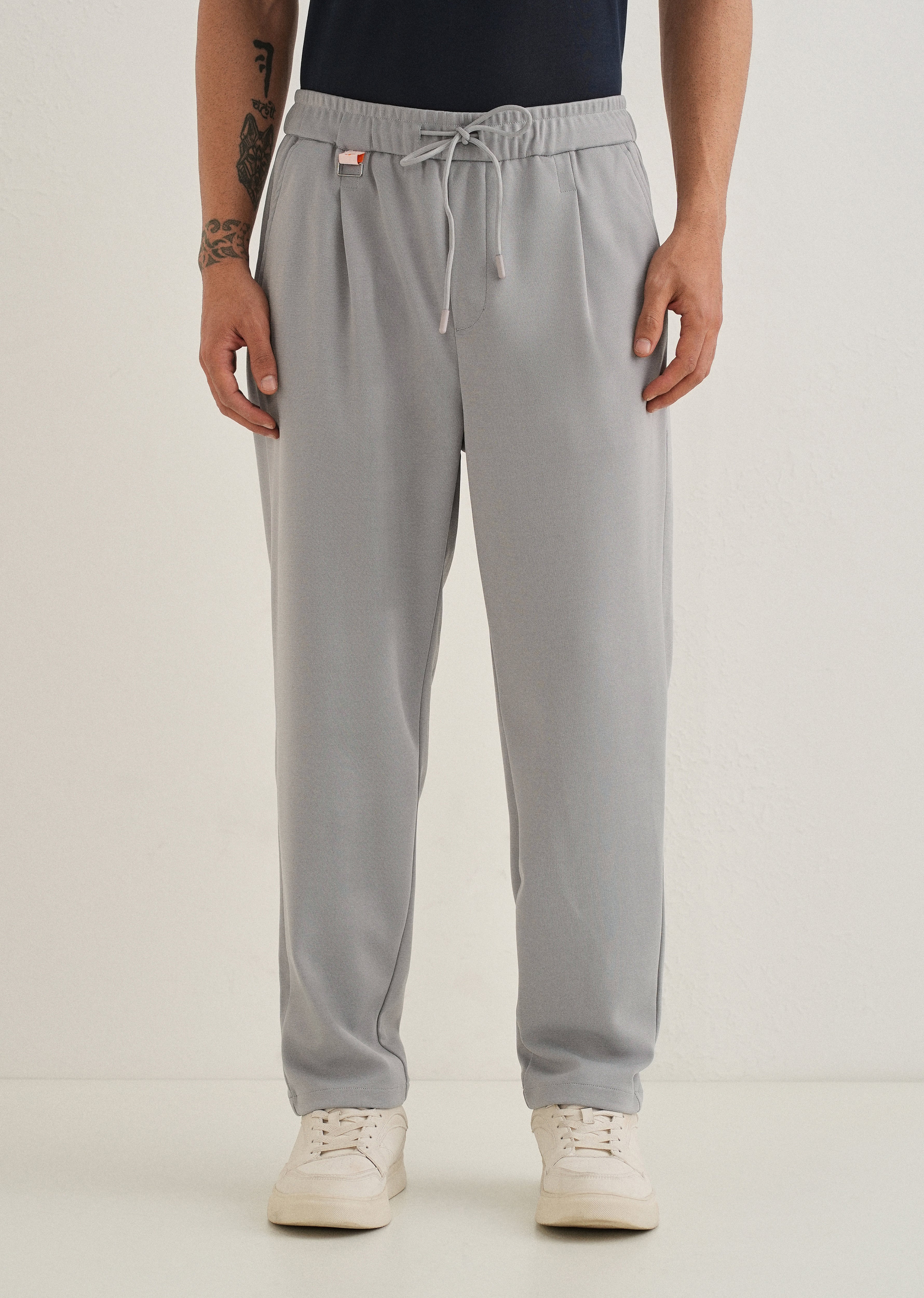 Flexi Light Grey Korean Trouser