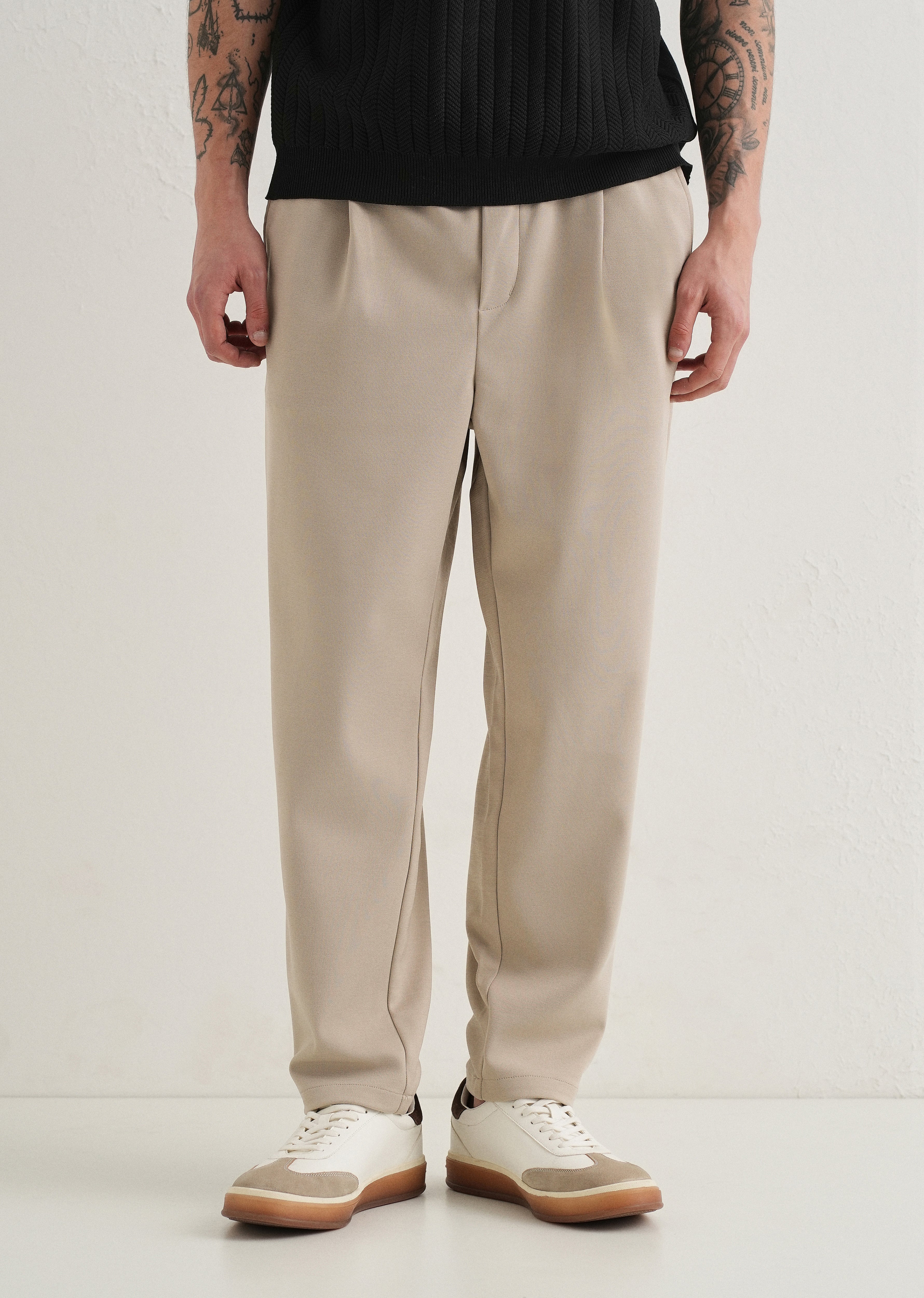 Flexi Sand Beige Korean Trouser