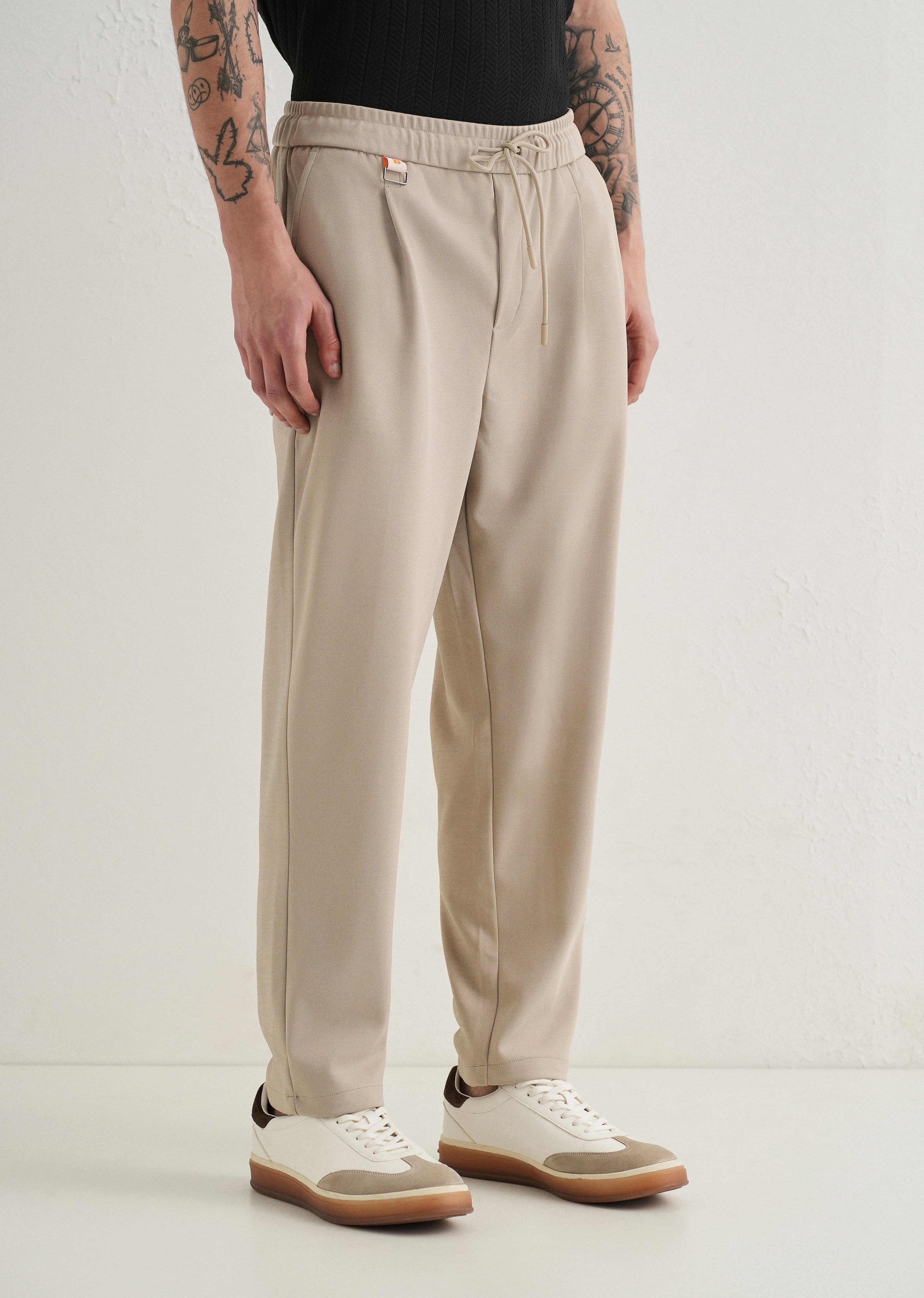 Flexi Sand Beige Korean Trouser
