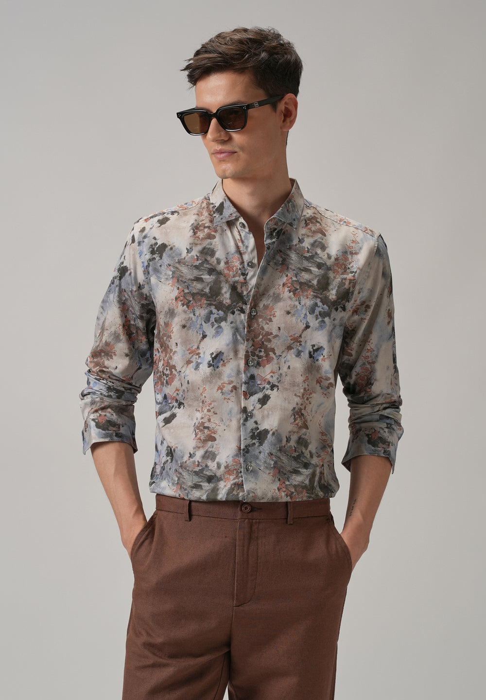 Floral Printed Full Sleeve Shirt