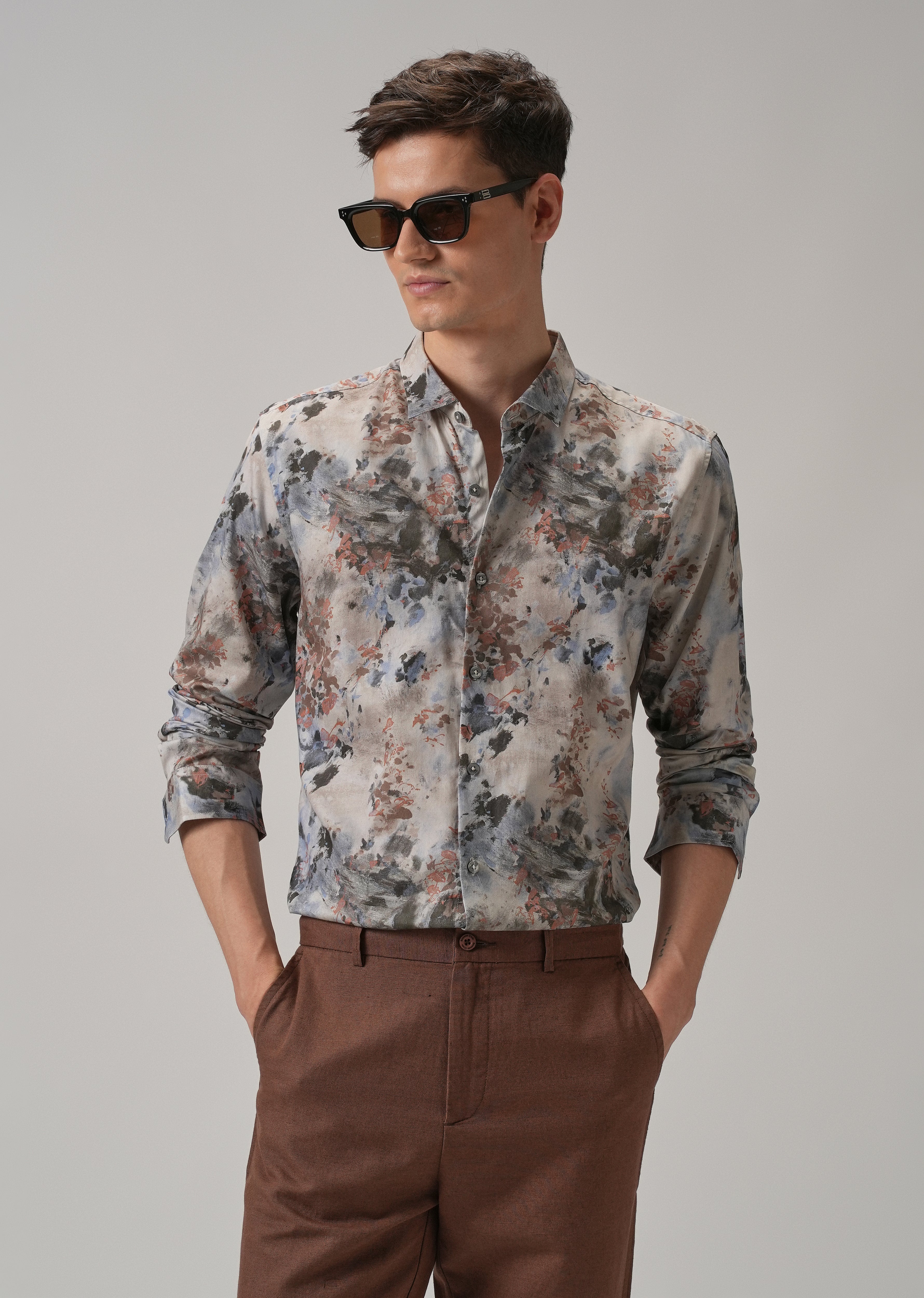 Floral Printed Full Sleeve Shirt