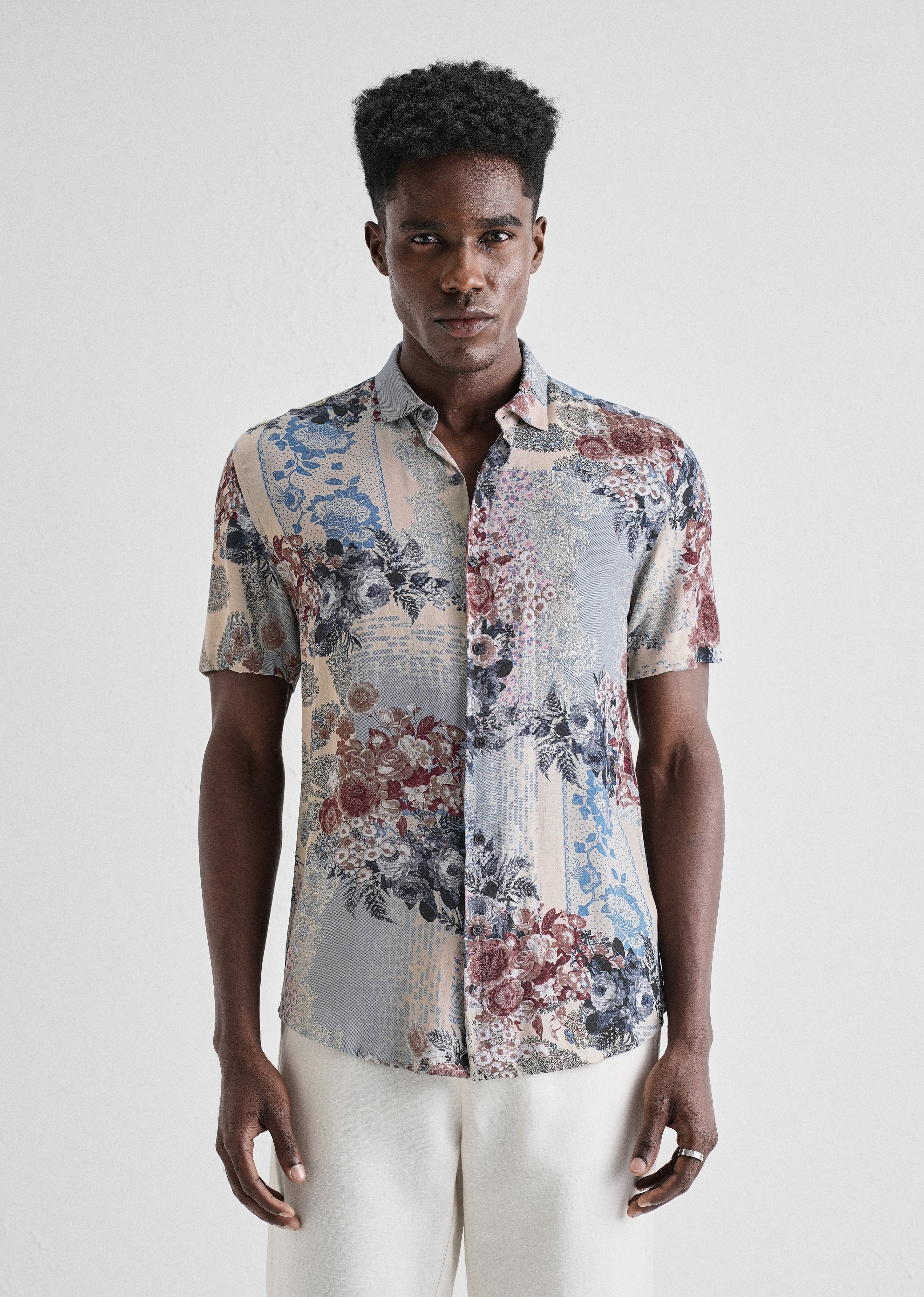 Florets Rose Feather shirt