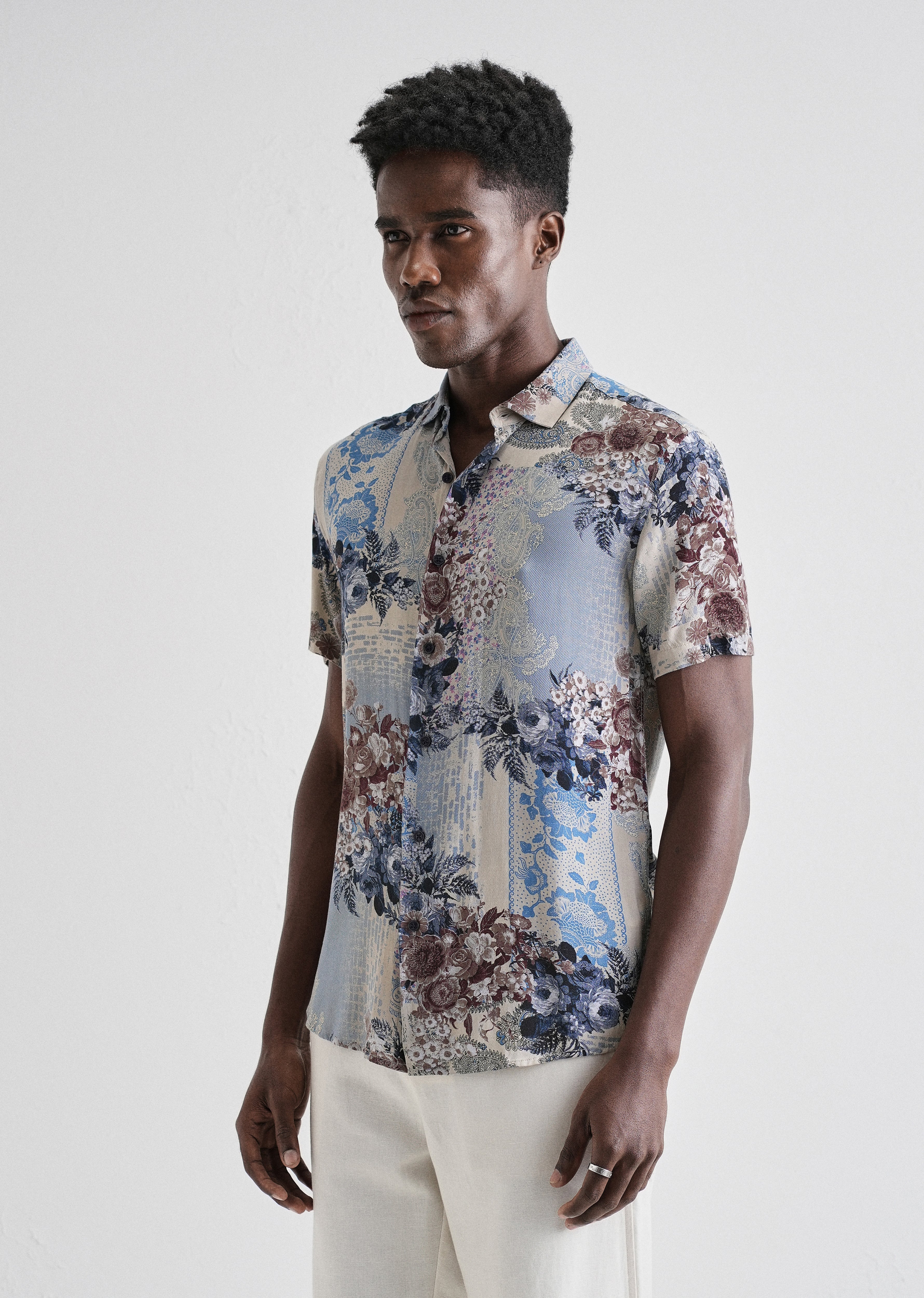 Florets Rose Feather shirt