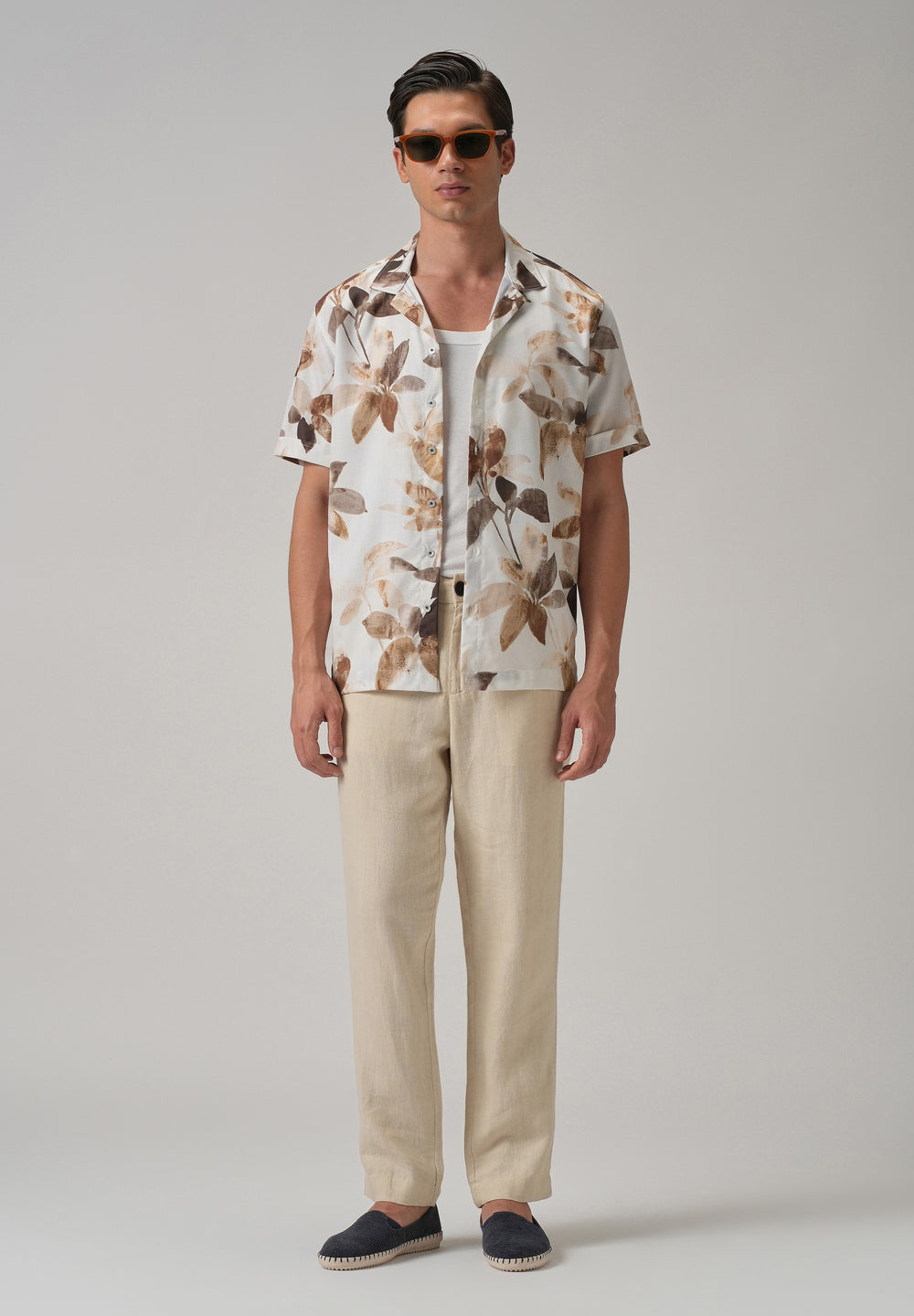 Floriated Half Sleeve Shirt