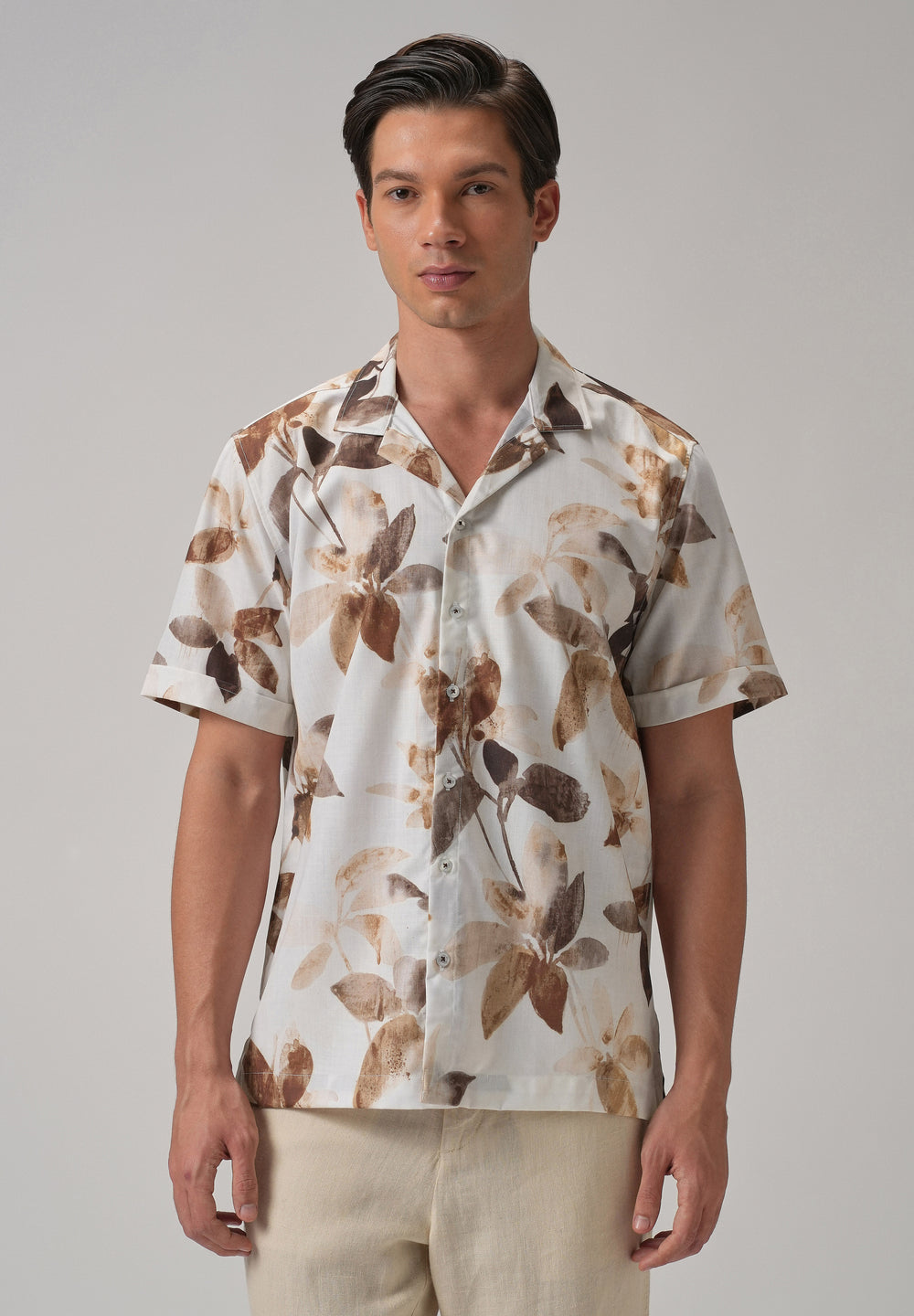 Floriated Half Sleeve Shirt