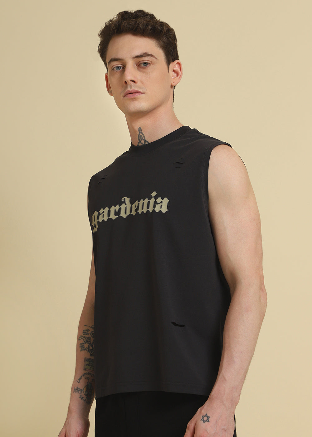 Gardenia Grey Ribbed Regular Tank