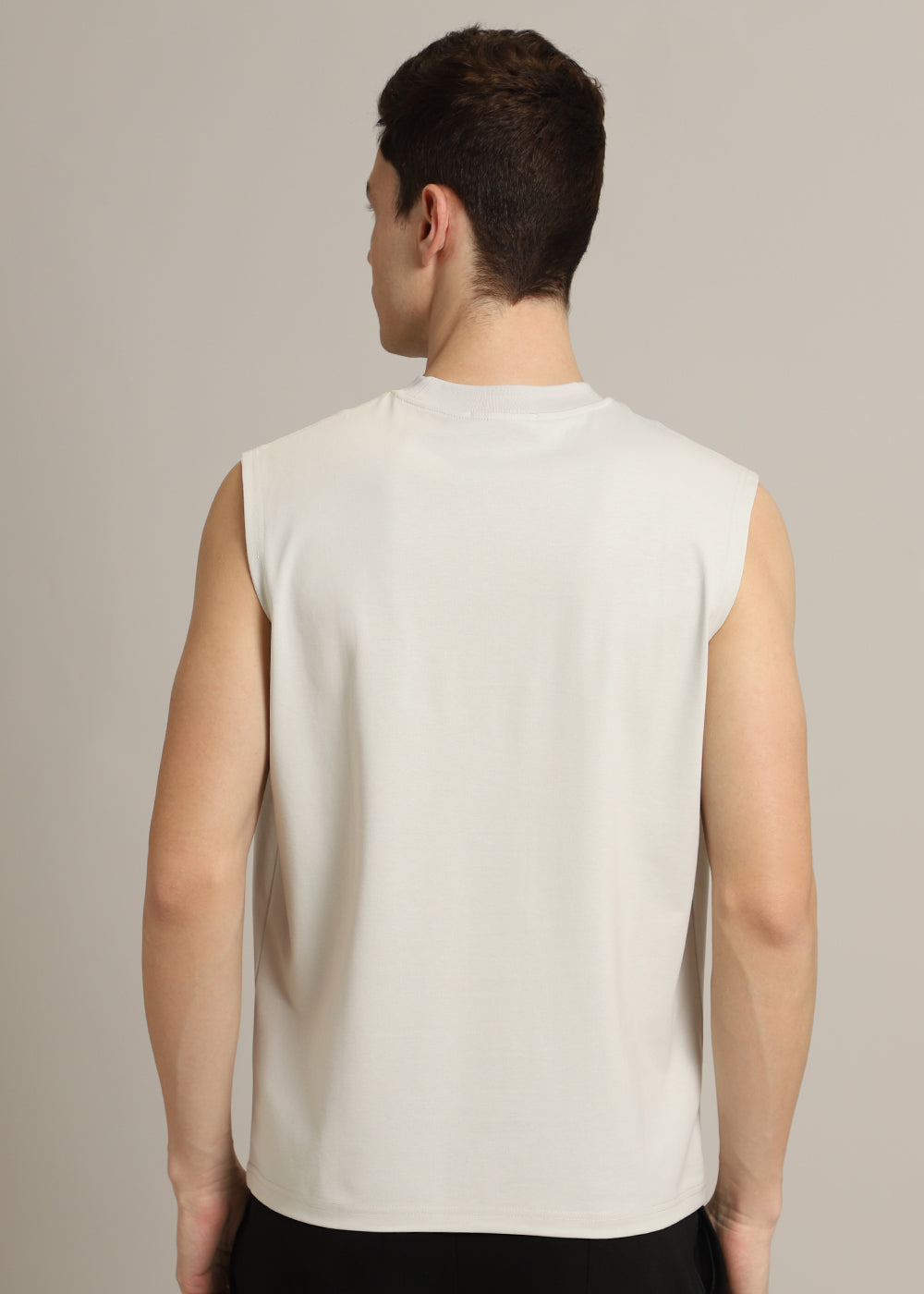 Gardenia Cream Ribbed Regular Tank