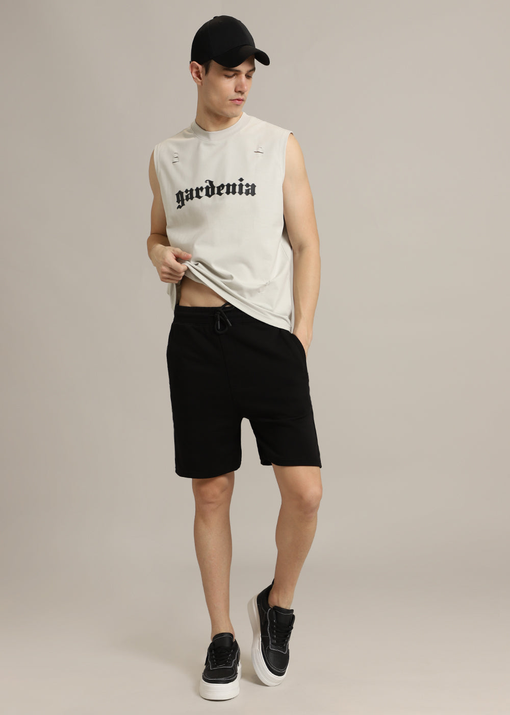 Gardenia Cream Ribbed Regular Tank