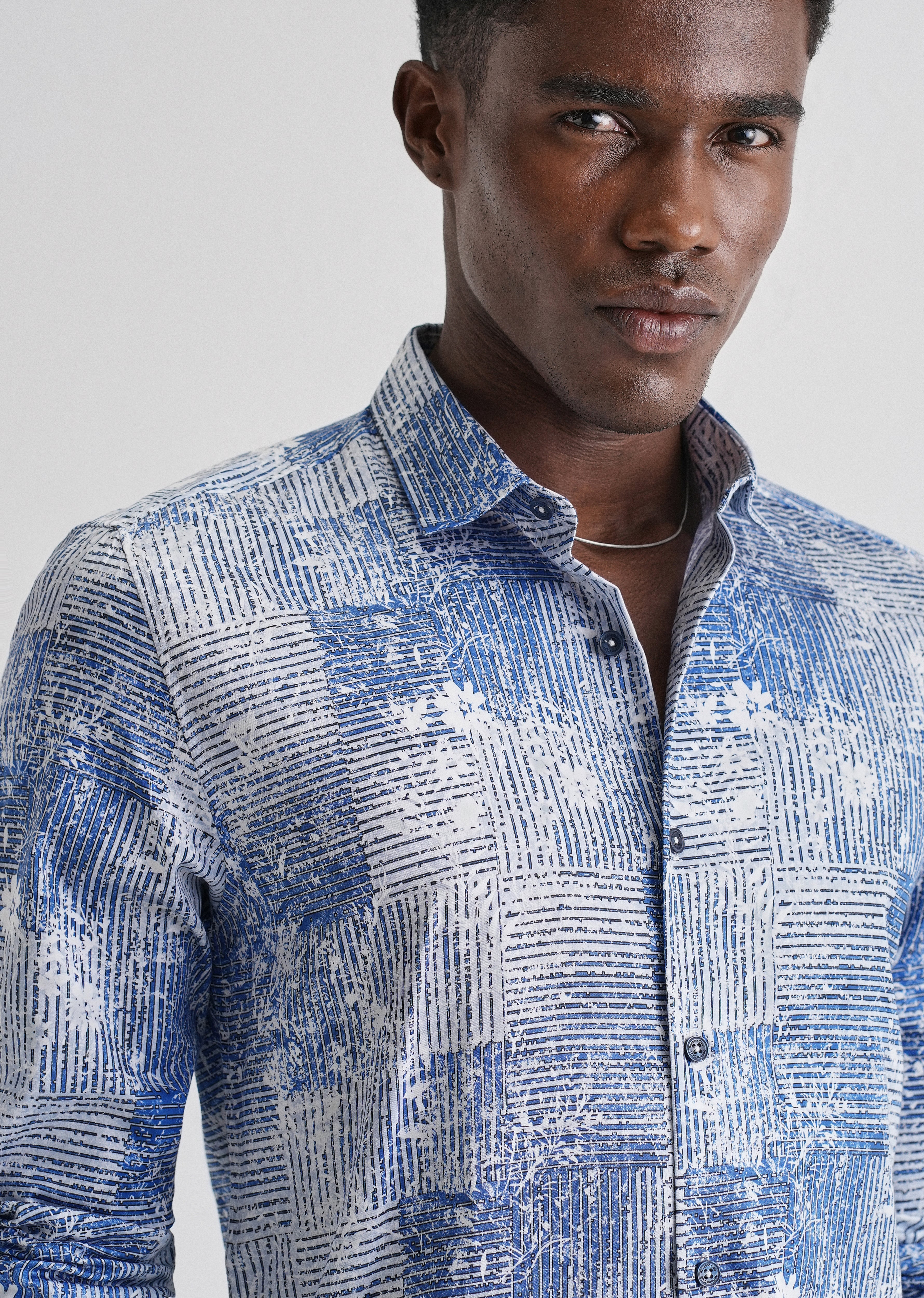 Geometric Print Full-Sleeves Shirt