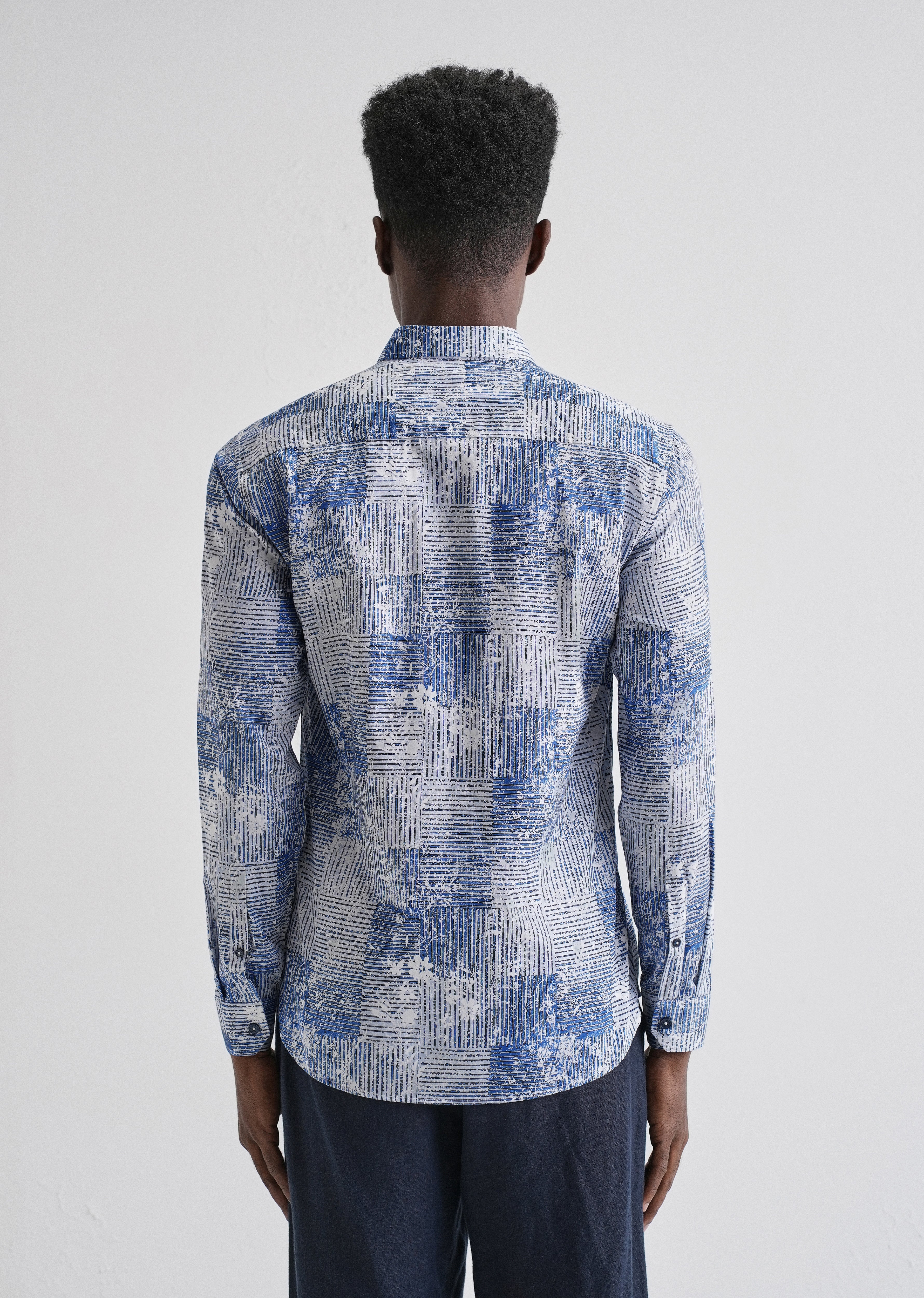 Geometric Print Full-Sleeves Shirt