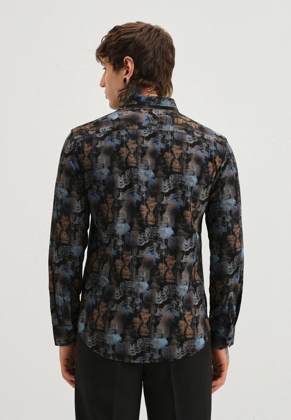 Geometric Textured Printed shirt