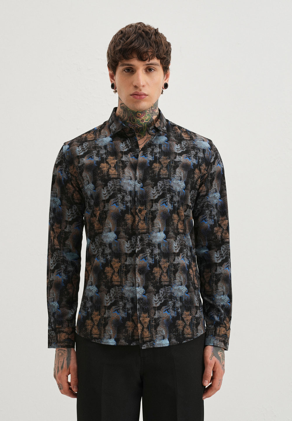 Geometric Textured Printed shirt