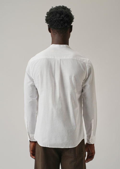 Glaze White Plain Cotton Shirt