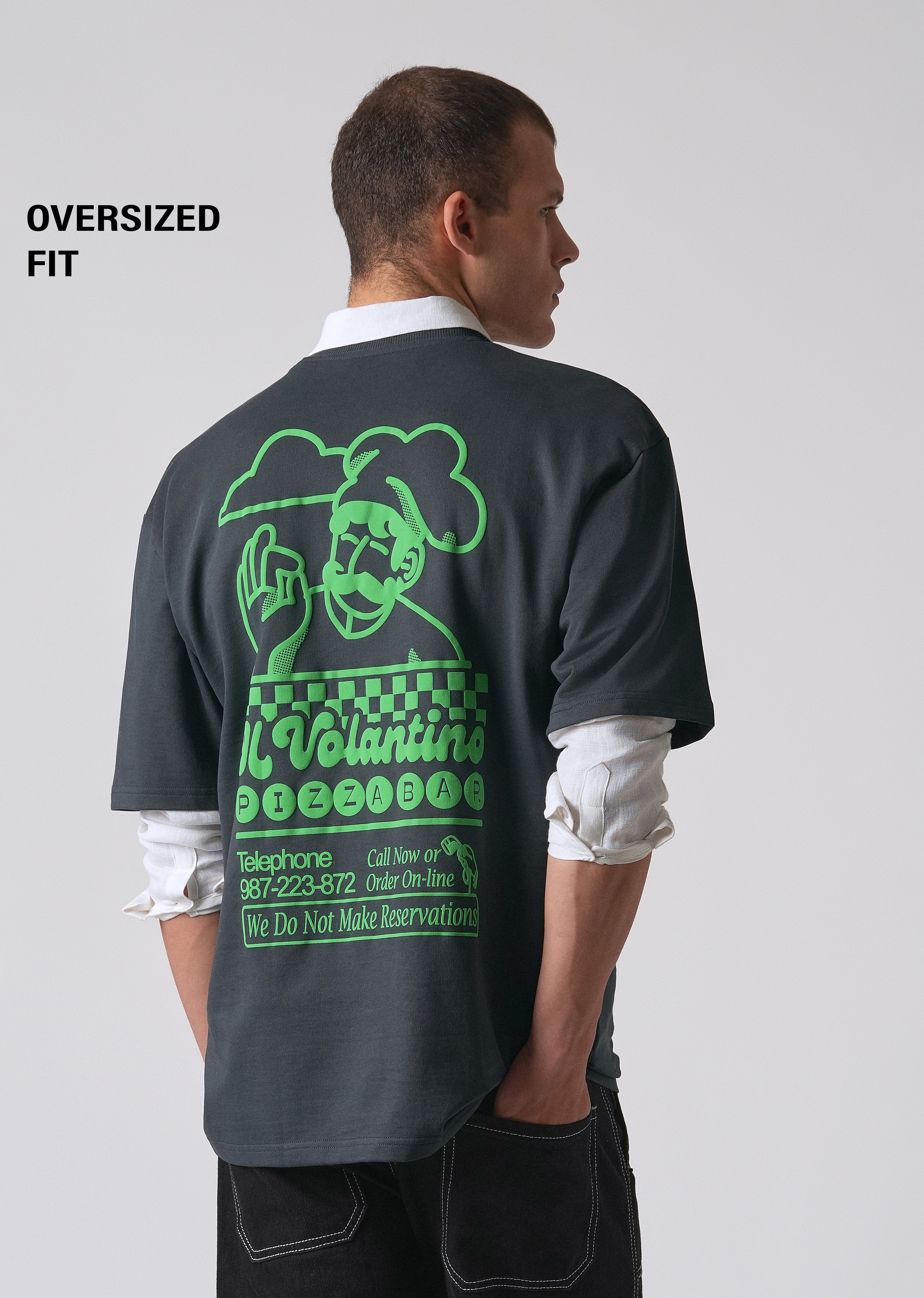 Graphic Novel Black Oversized T-shirt