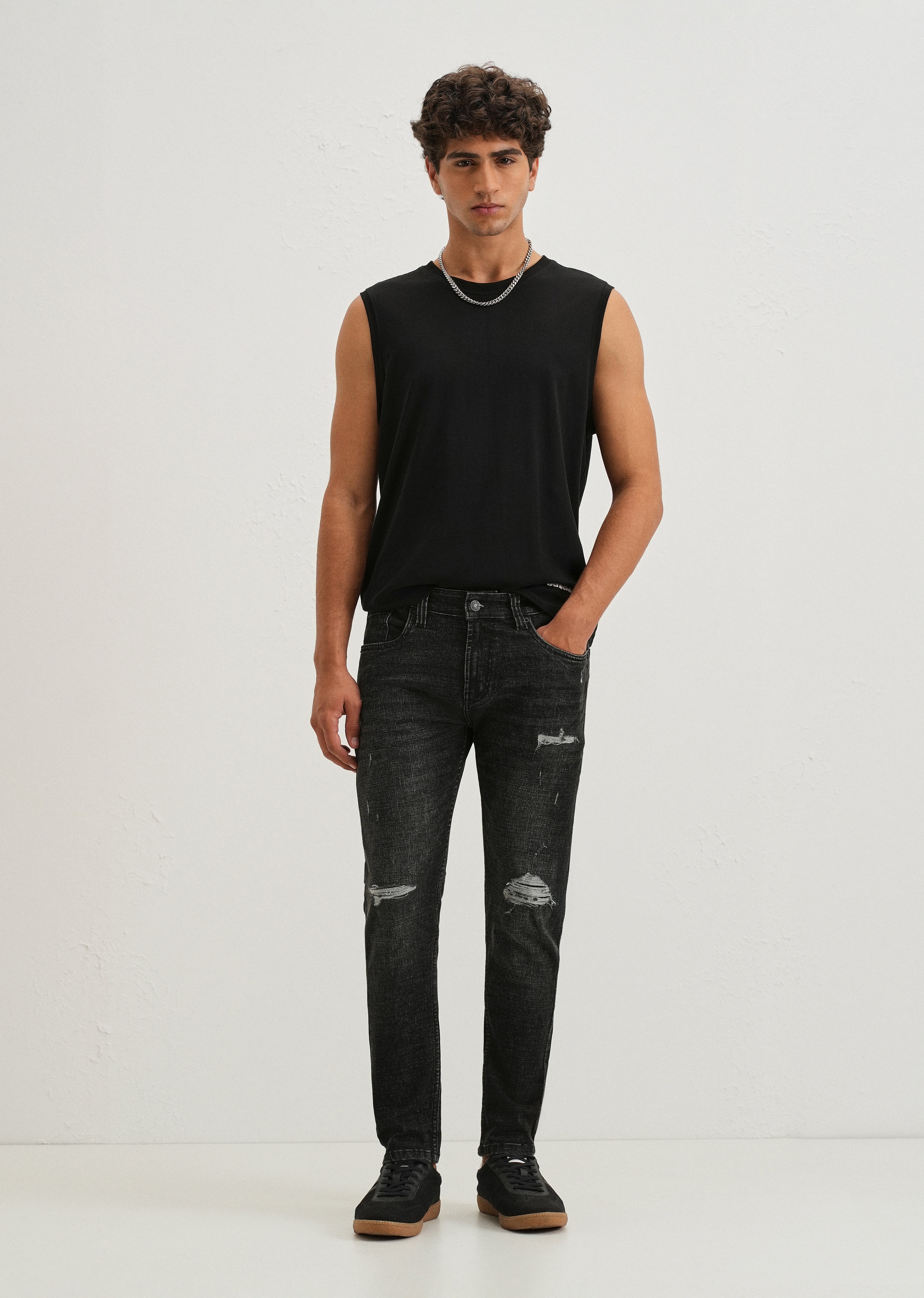 Graphite Fade Slim Fit Jeans