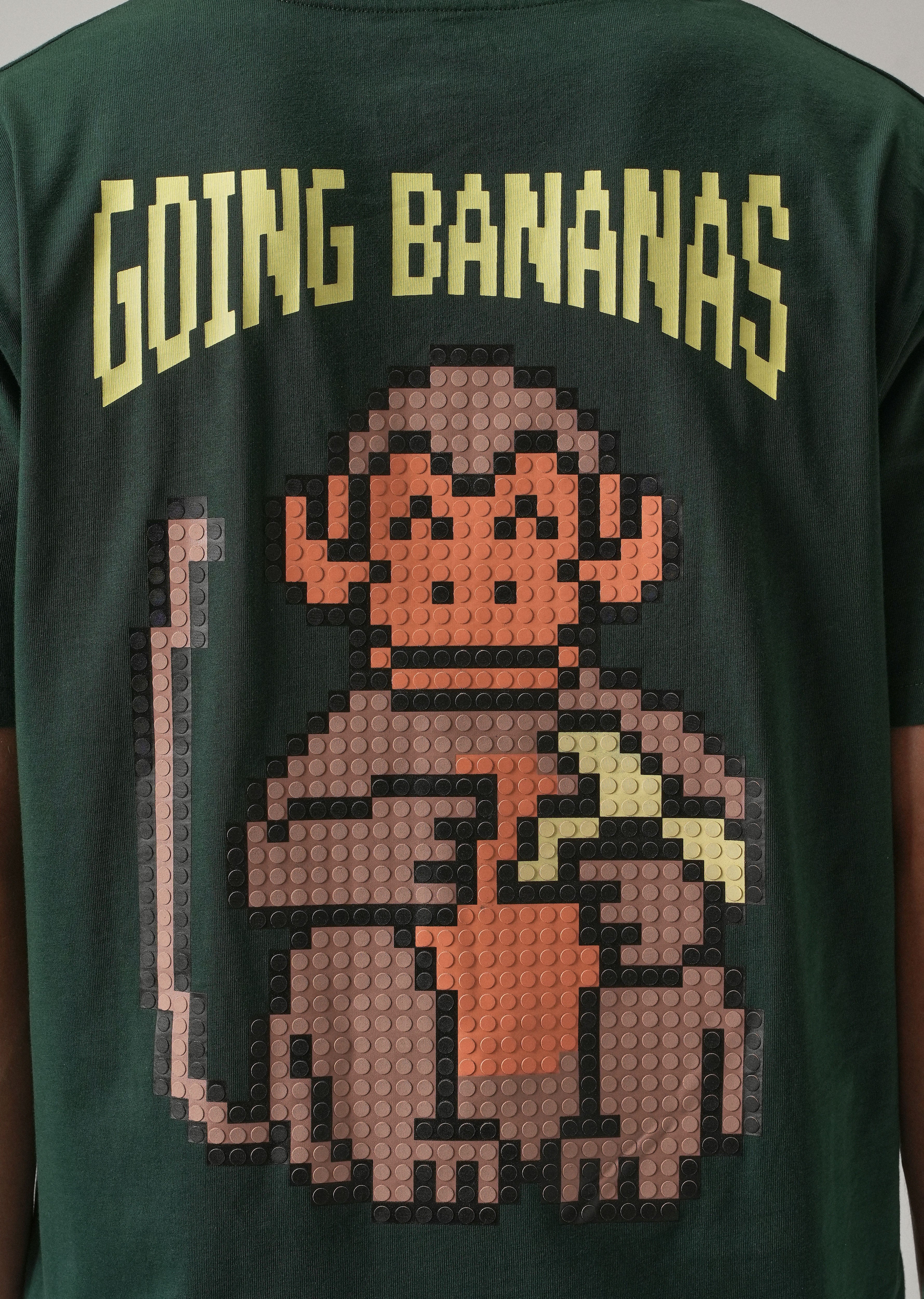 Green Back Printed Oversized T-Shirt