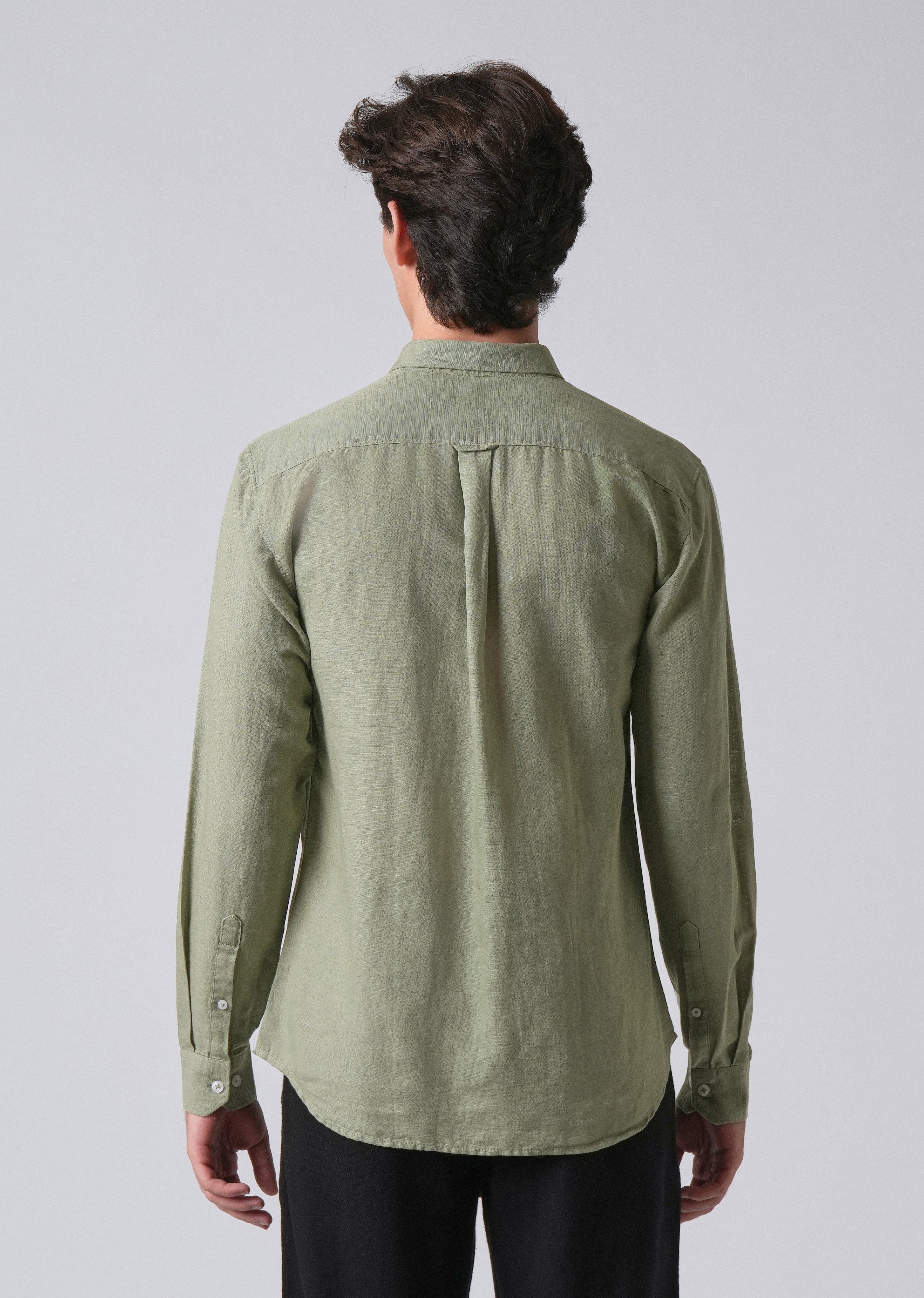 Green Linen Shirt