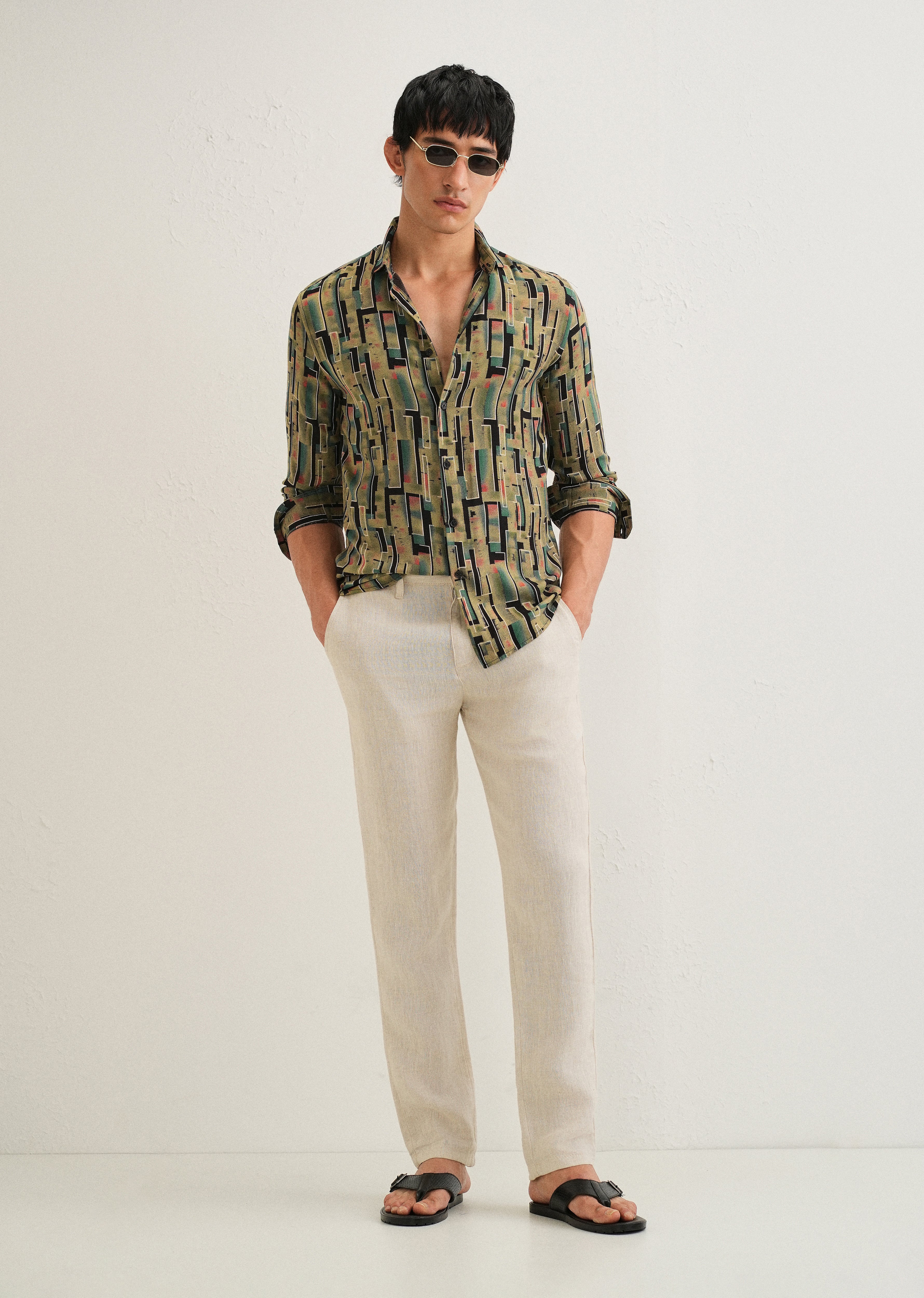 Green Feather Shirt