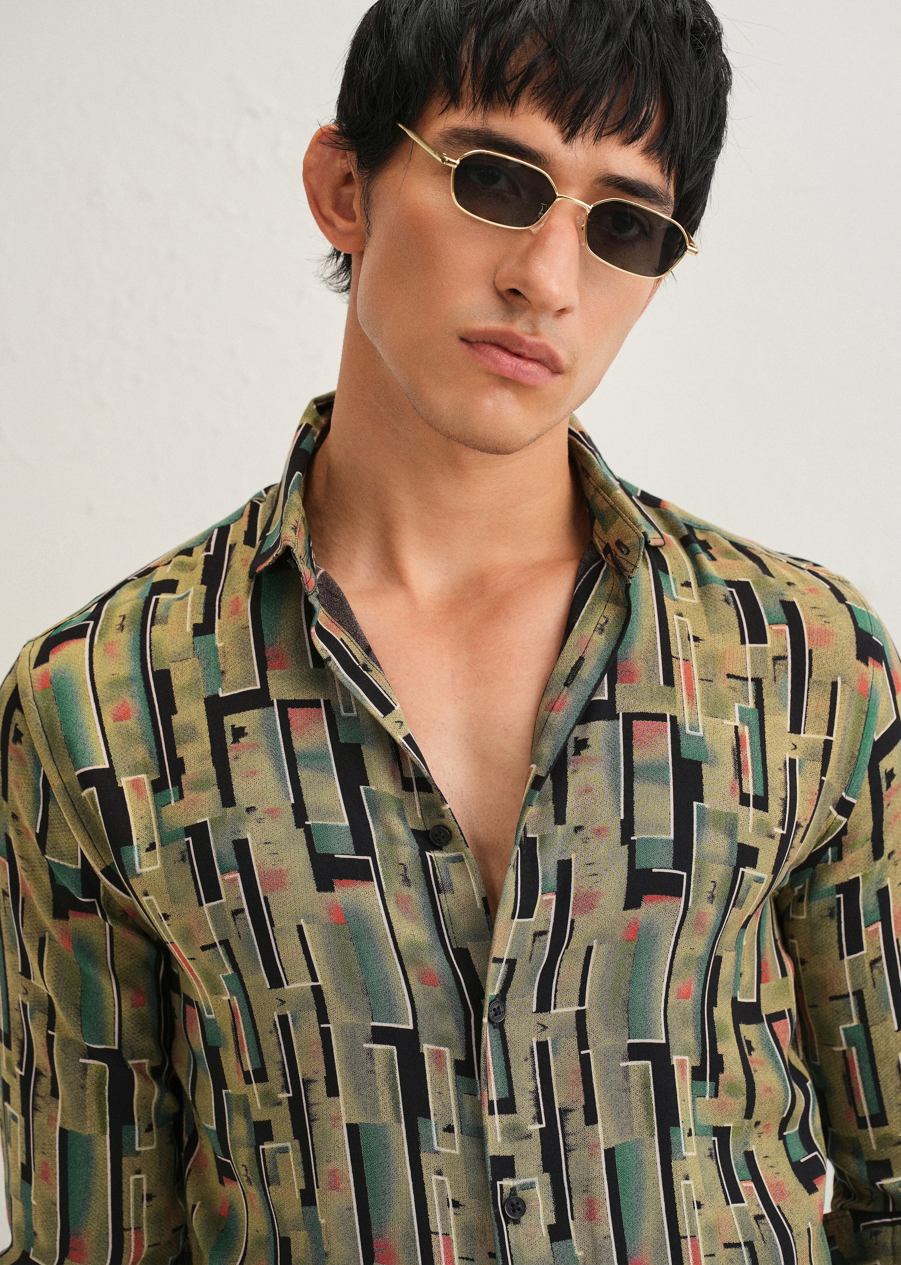 Green Feather Shirt
