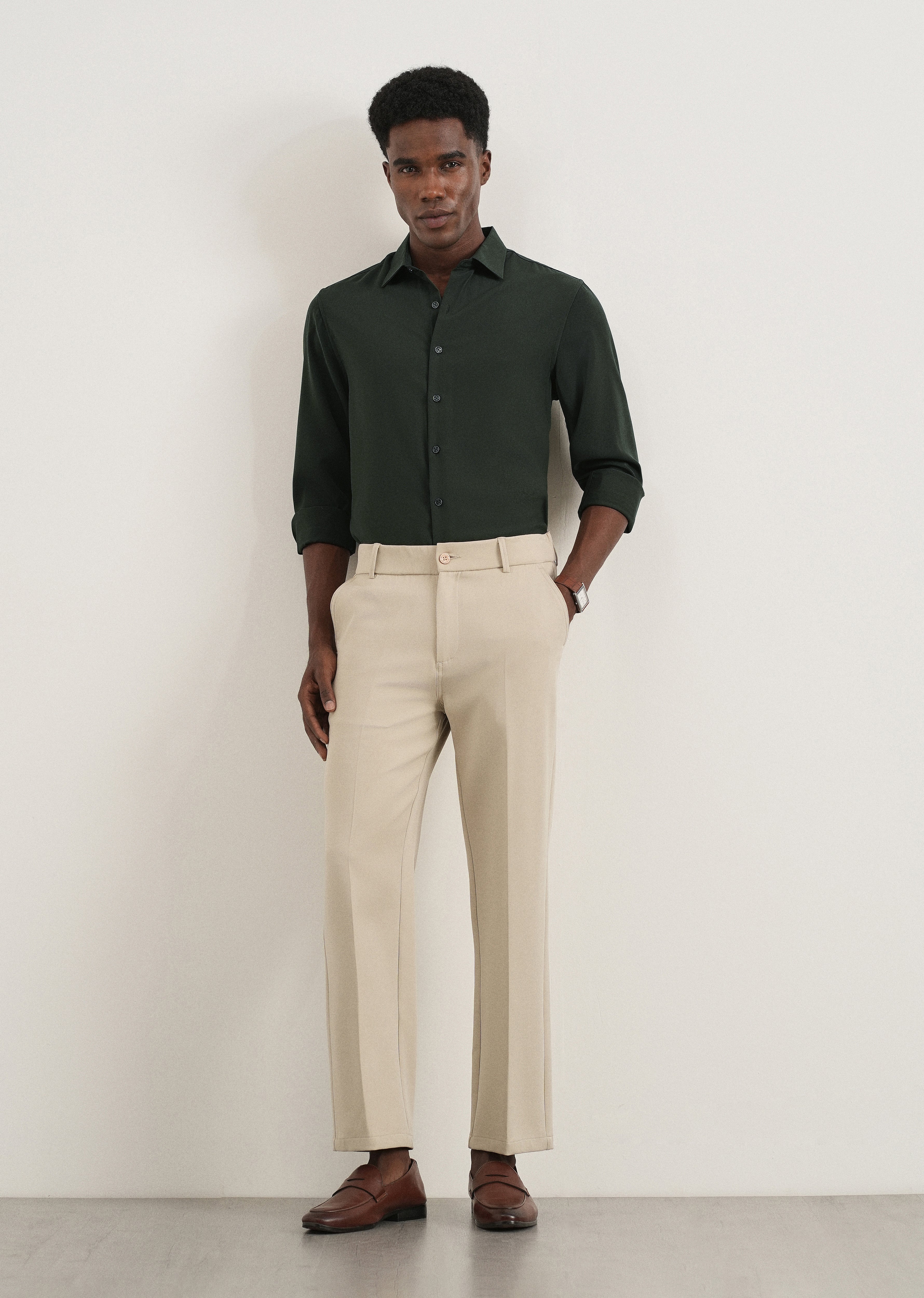 Green Fluid Soft Shirt