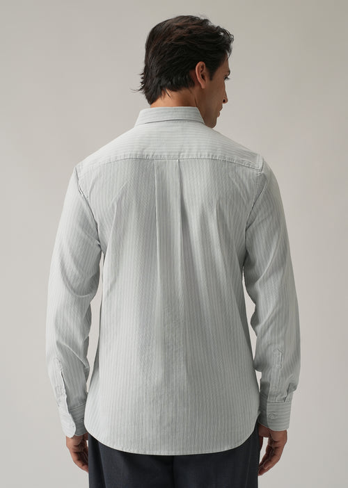 Green Pinstripe Shirt