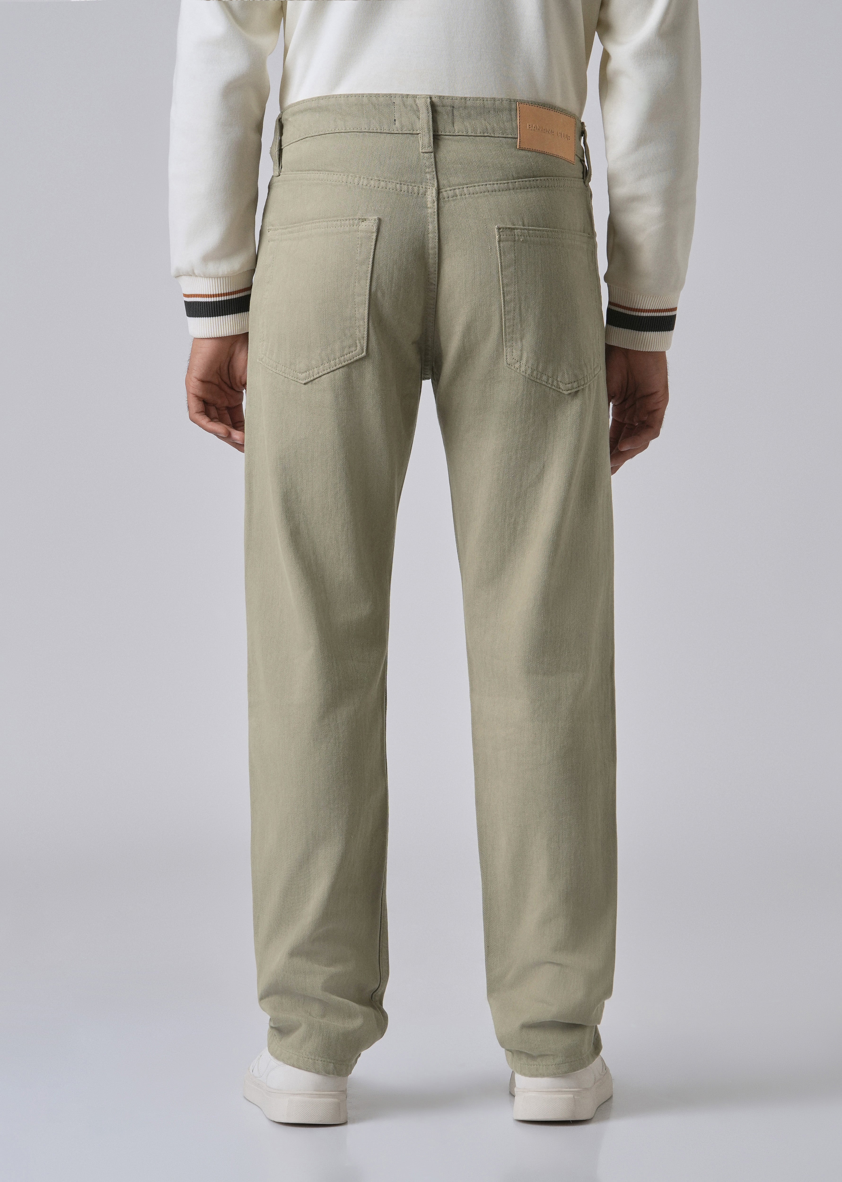 Green Regular Fit Denim