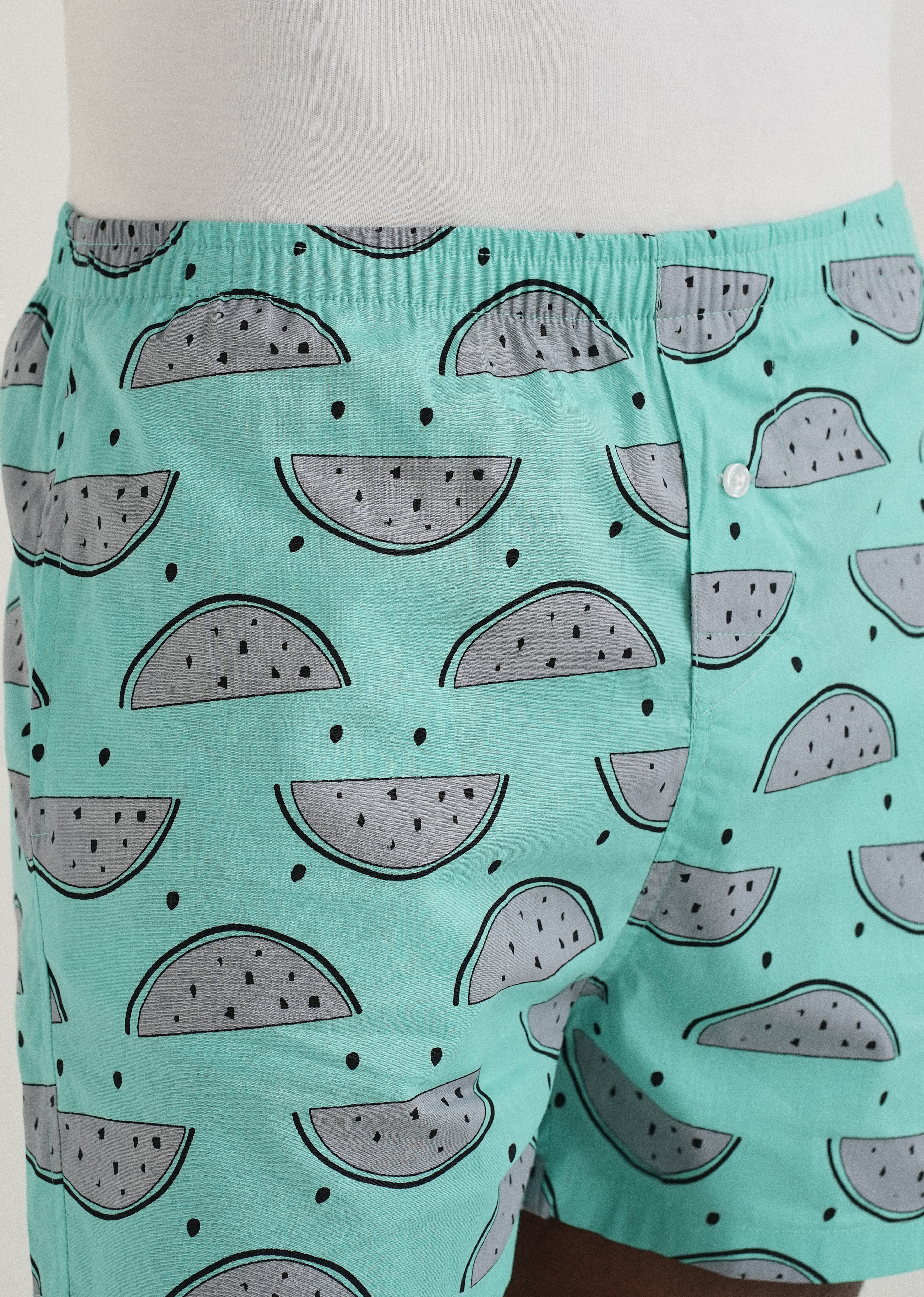 Green Watermelon Printed Boxer