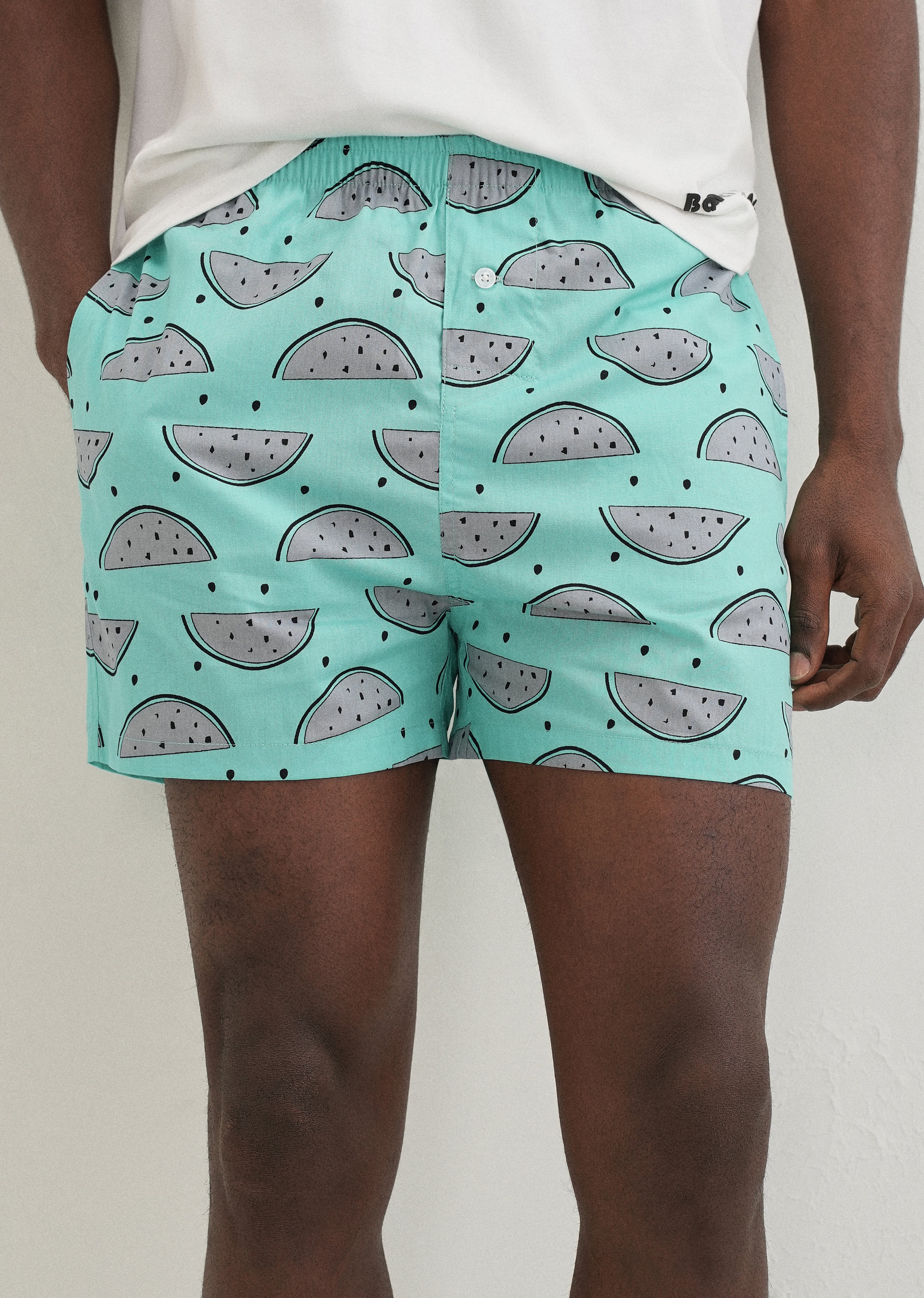 Green Watermelon Printed Boxer