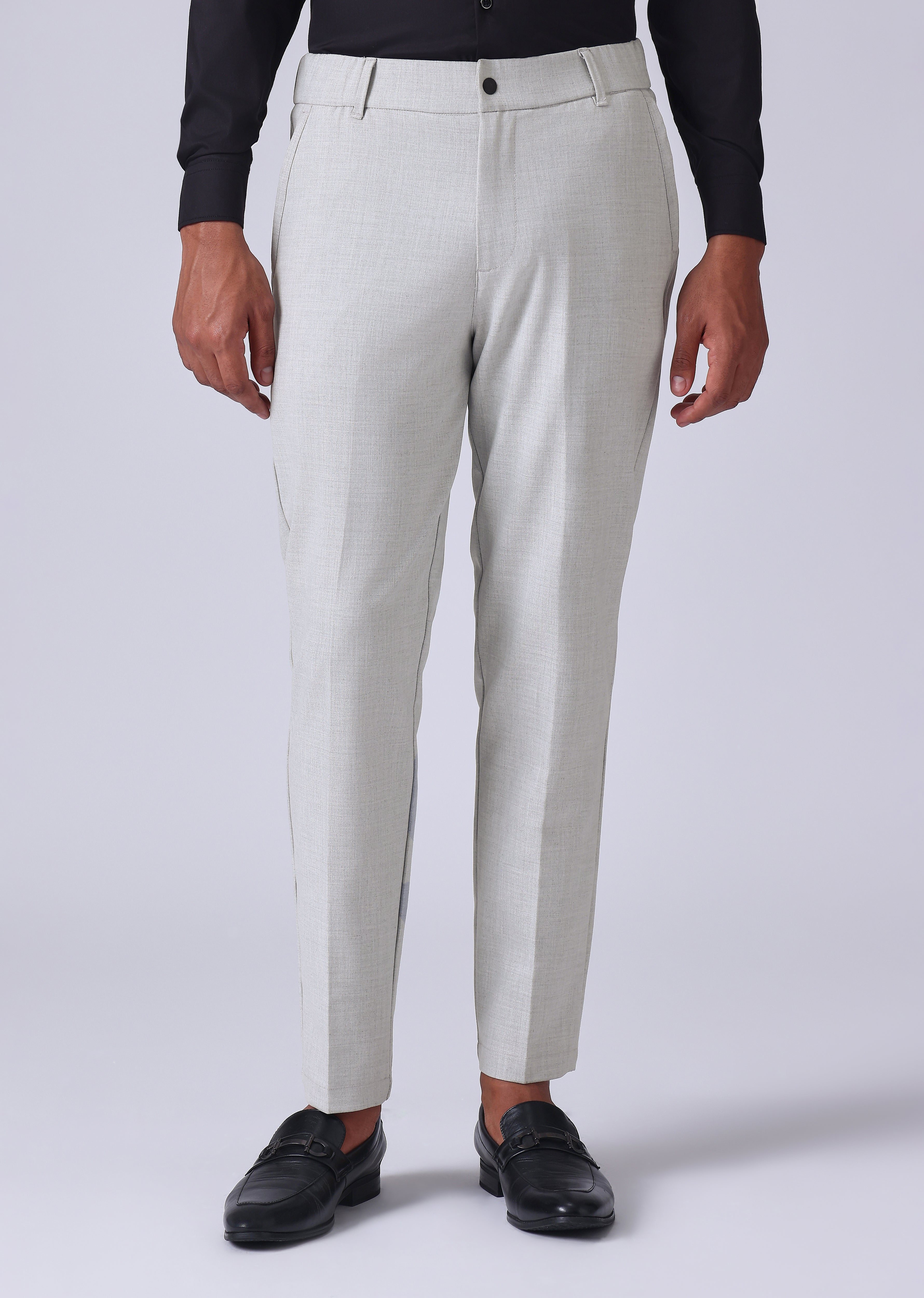 Grey 8 Way Stretch Trousers