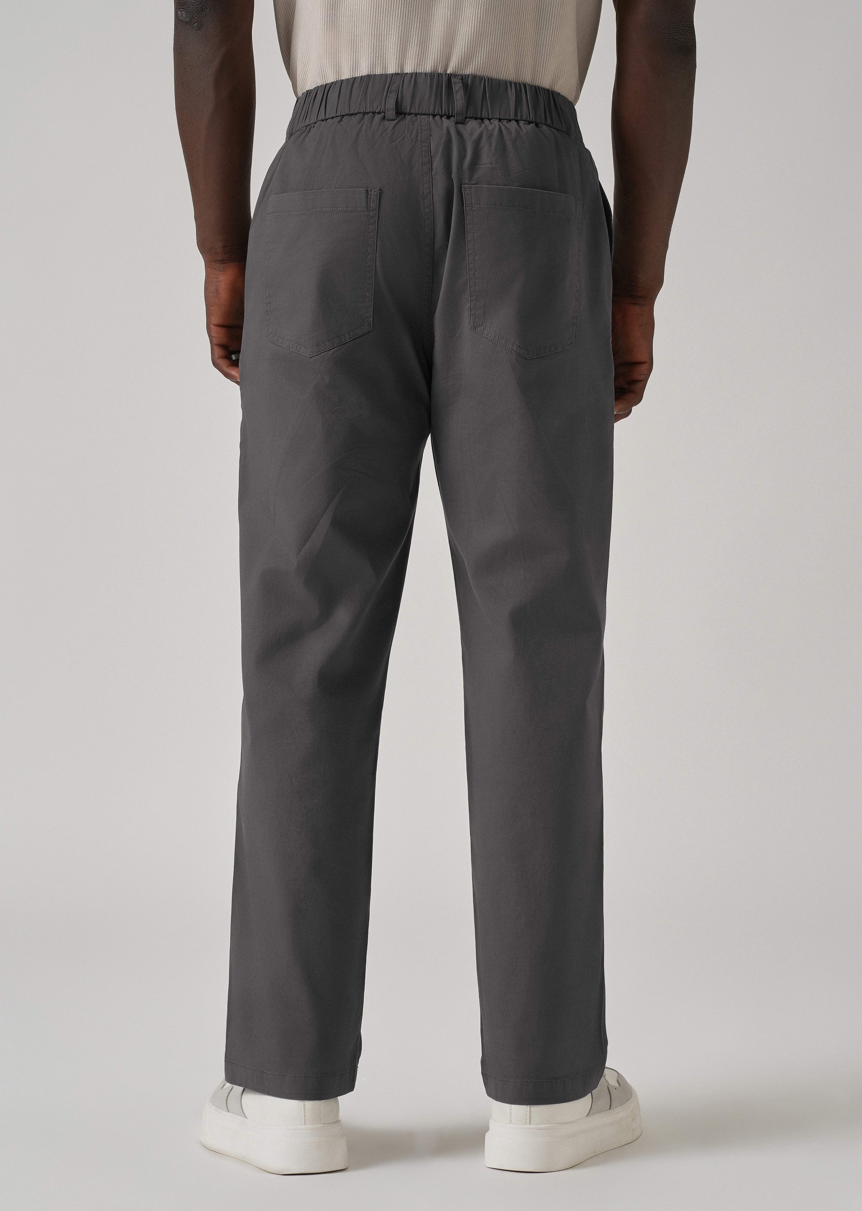 Baggy Fit Grey Chinos