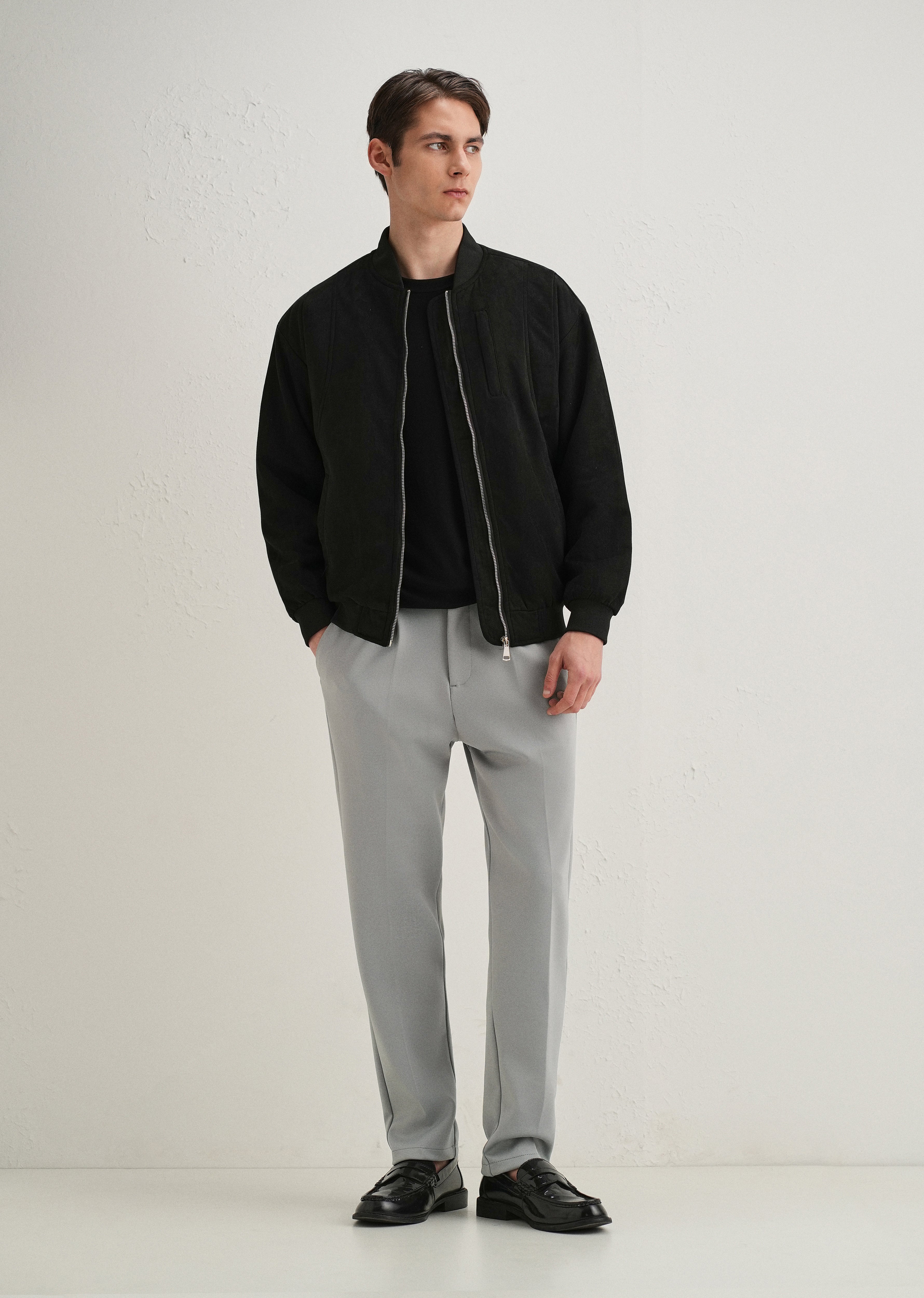 Grey Drawstring Trousers