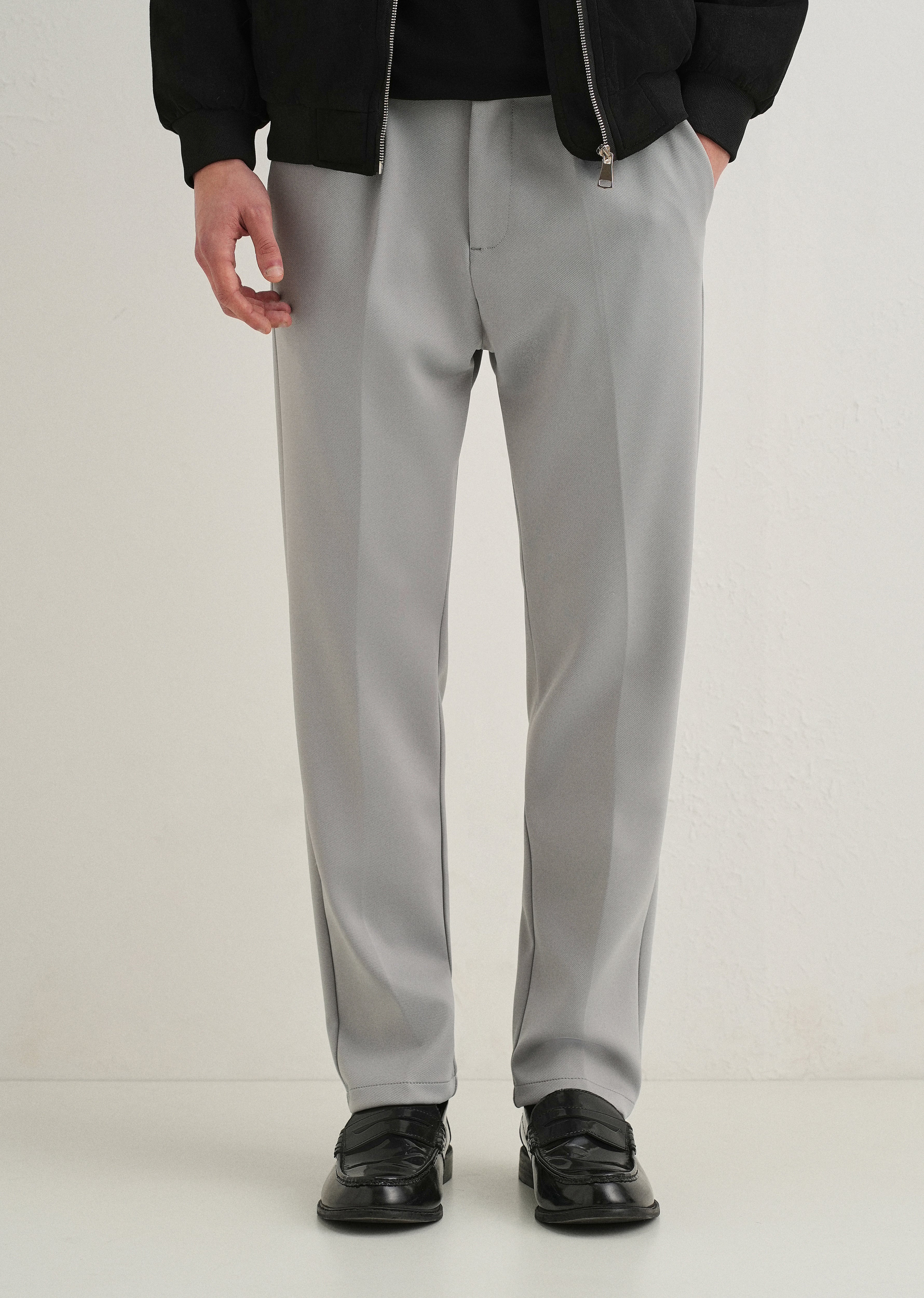 Grey Drawstring Trousers