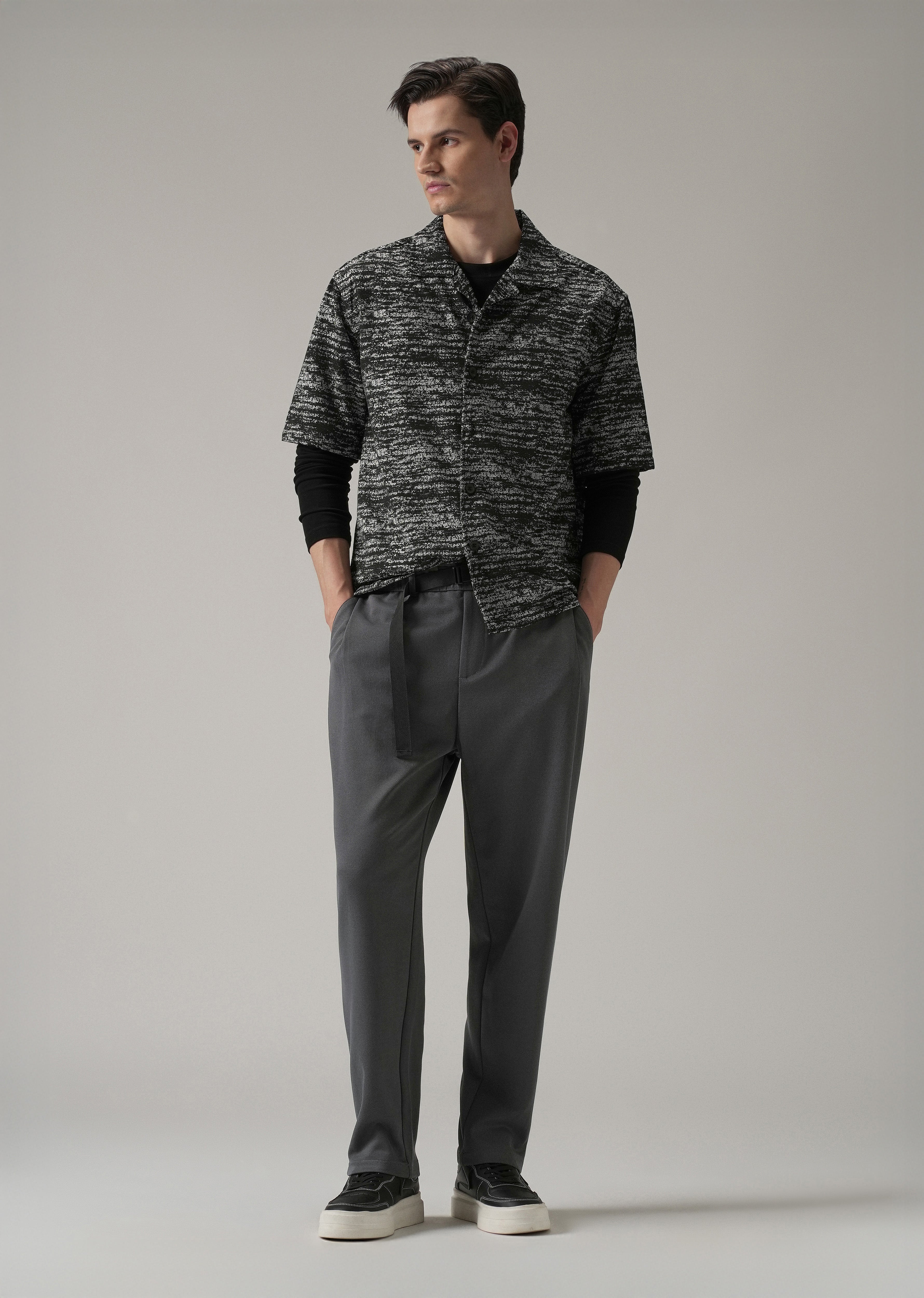Grey Twill Pants