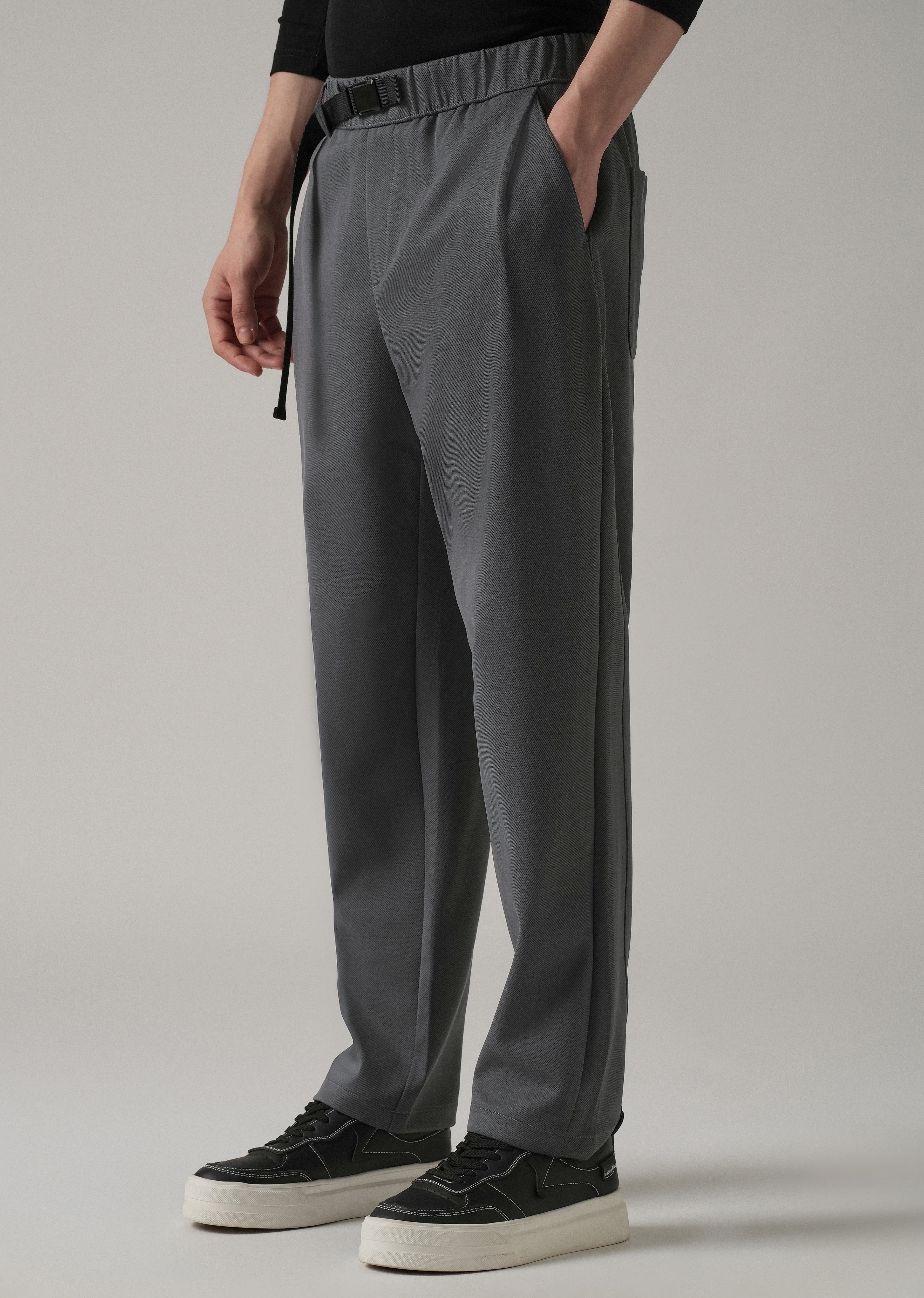 Grey Twill Pants