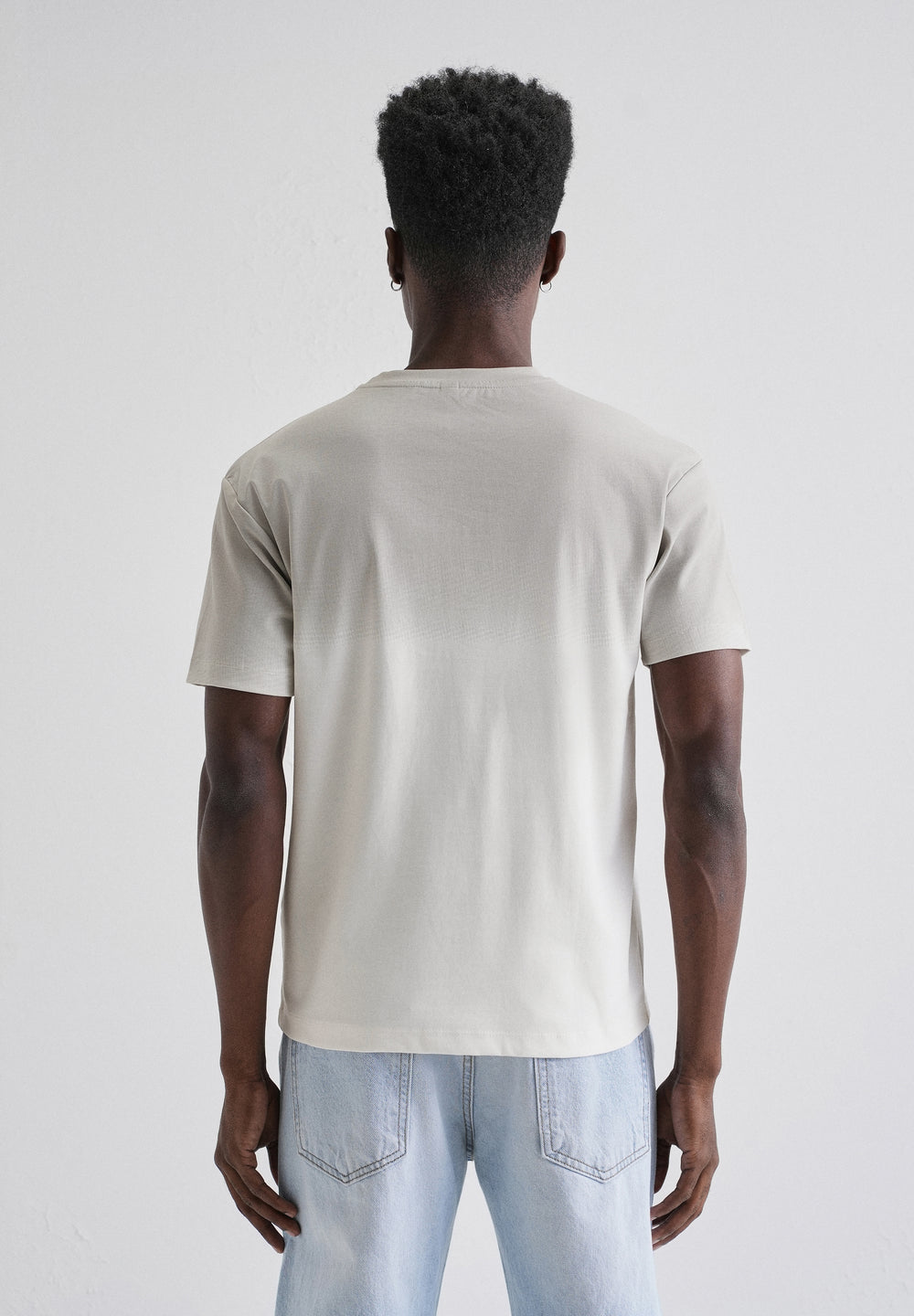 Grey Gradient Applique T-shirt