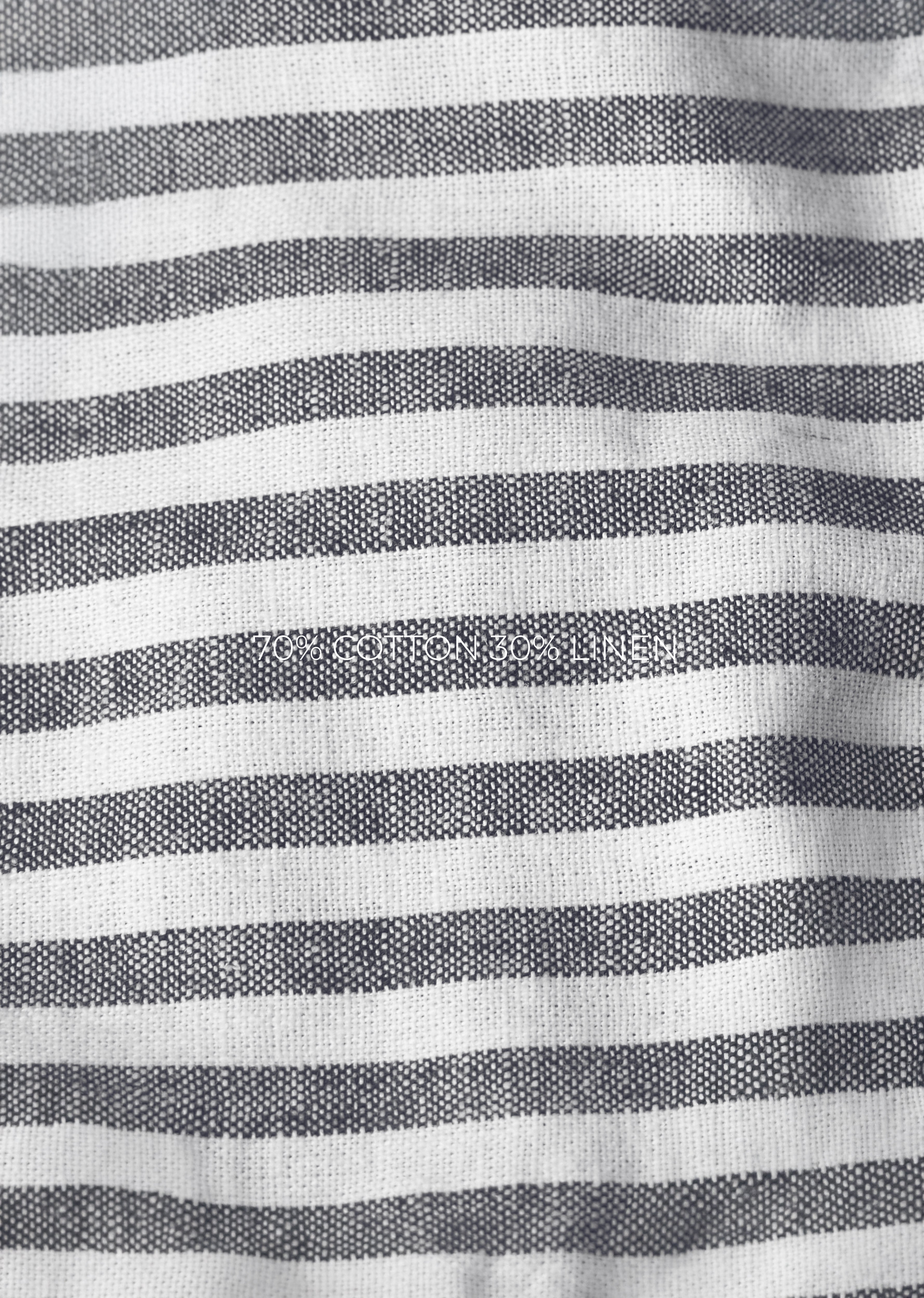 Grey Layered Look Stripe Shirt