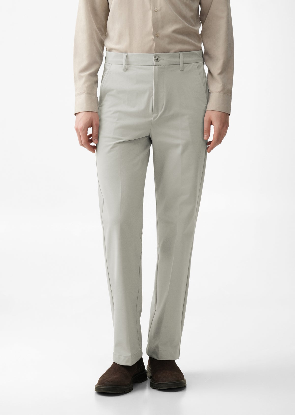 Grey Regular Fit Trouser