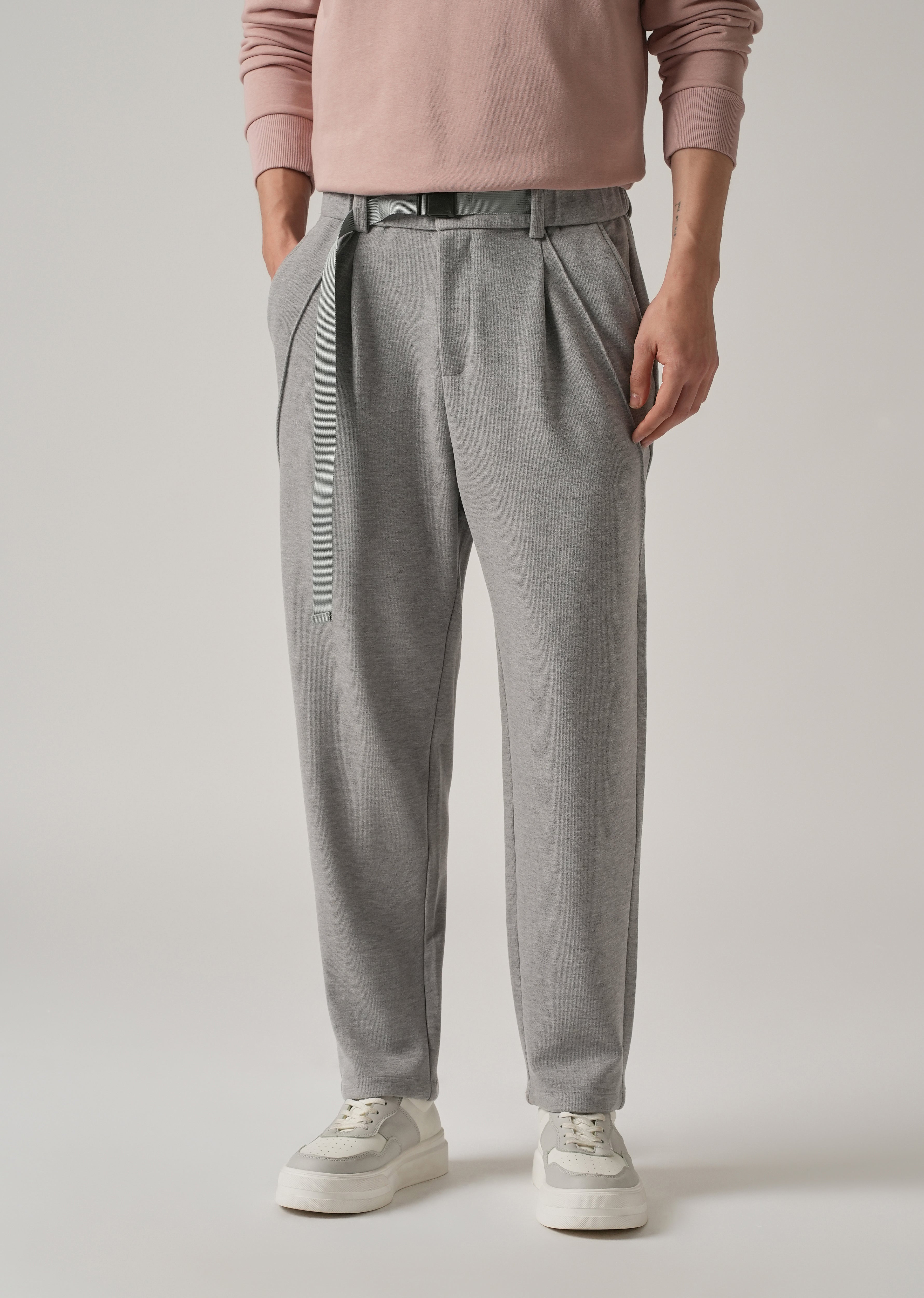 Grey Corduroy Relaxed Fit Pant