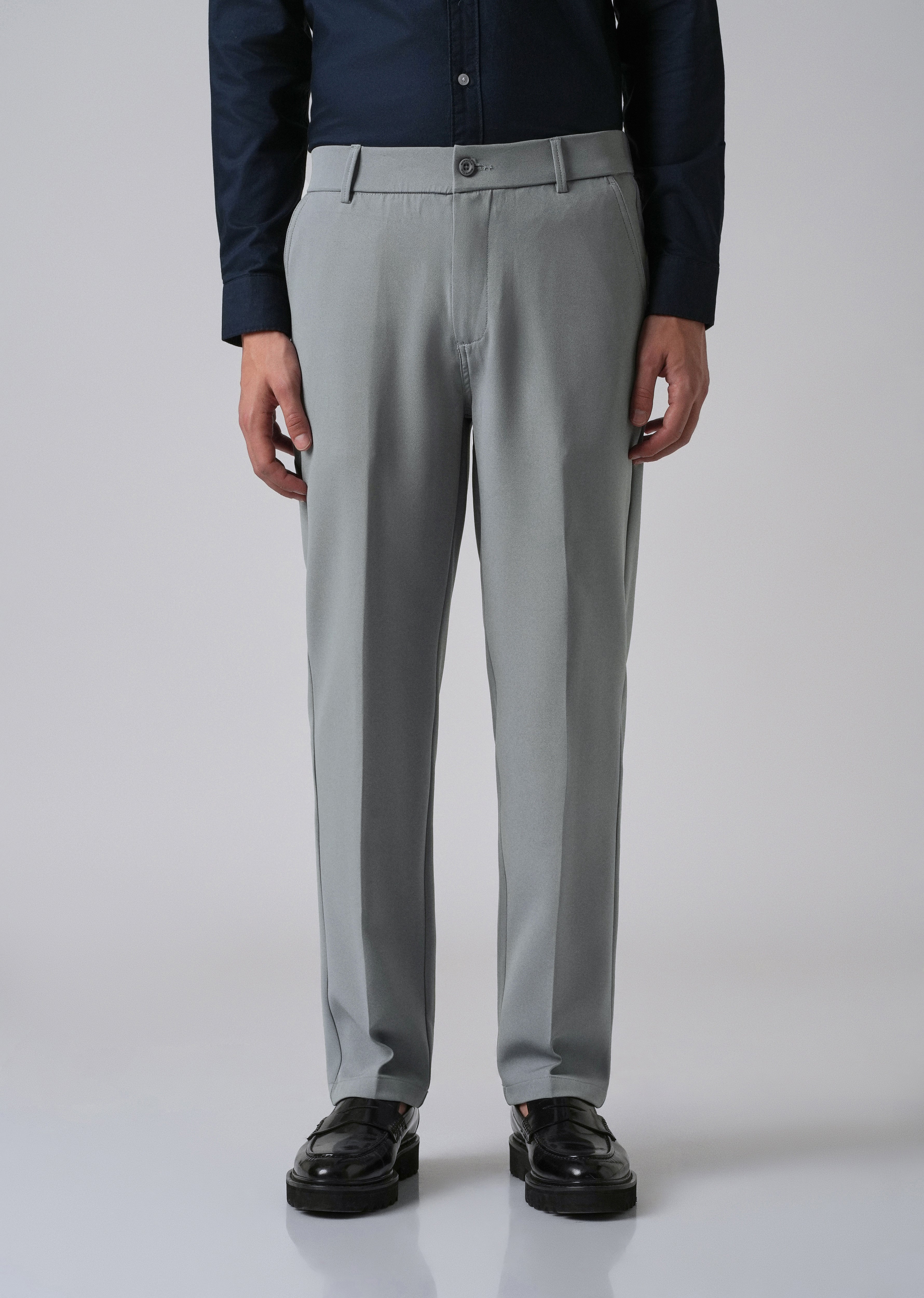 Grey Relaxed Fit Trousers