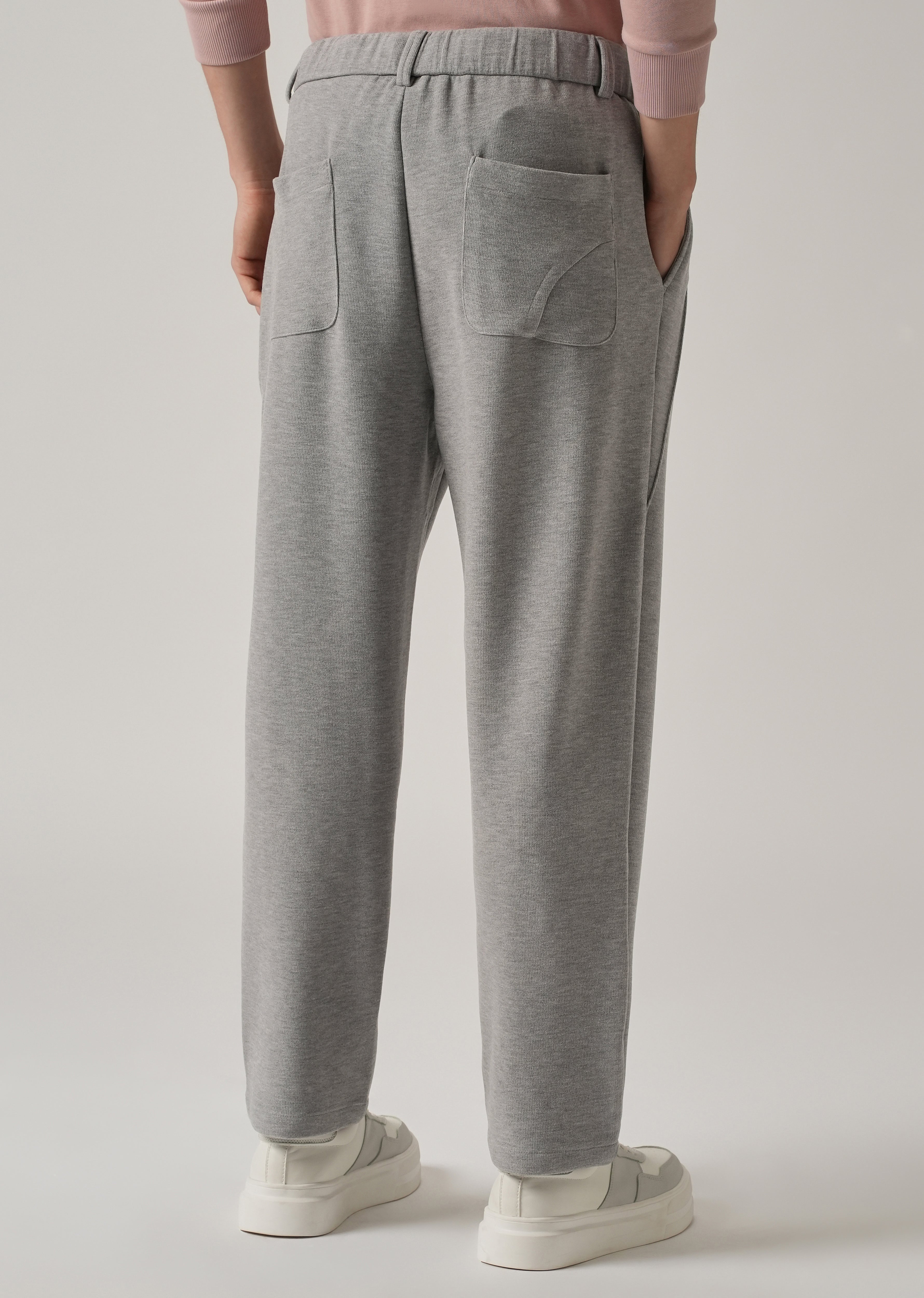 Grey Corduroy Relaxed Fit Pant