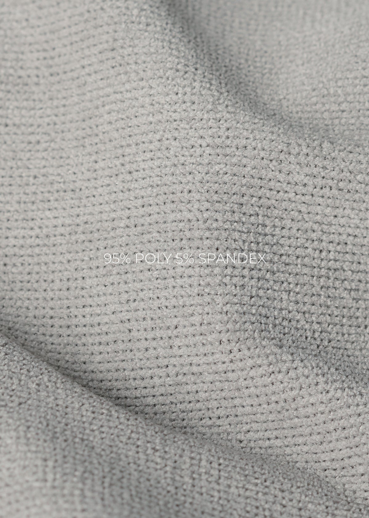 Grey Ribbed Stretch Gurkha Pant