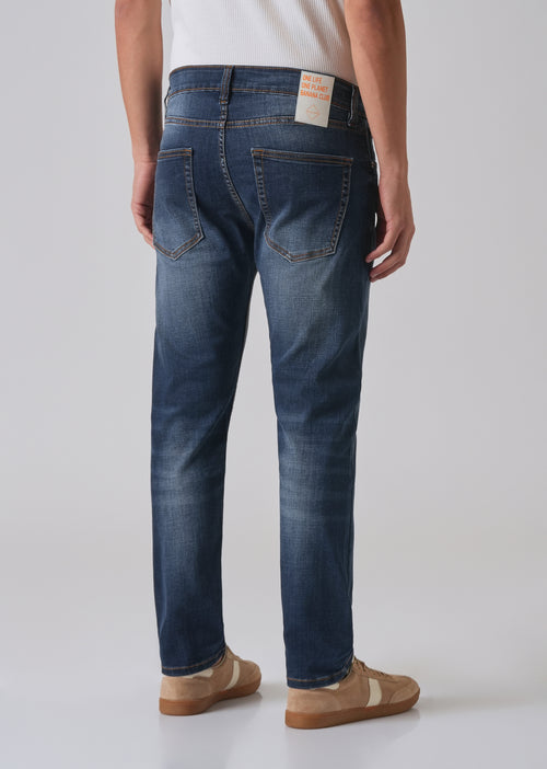 Grunge Blue Slim fit Jeans