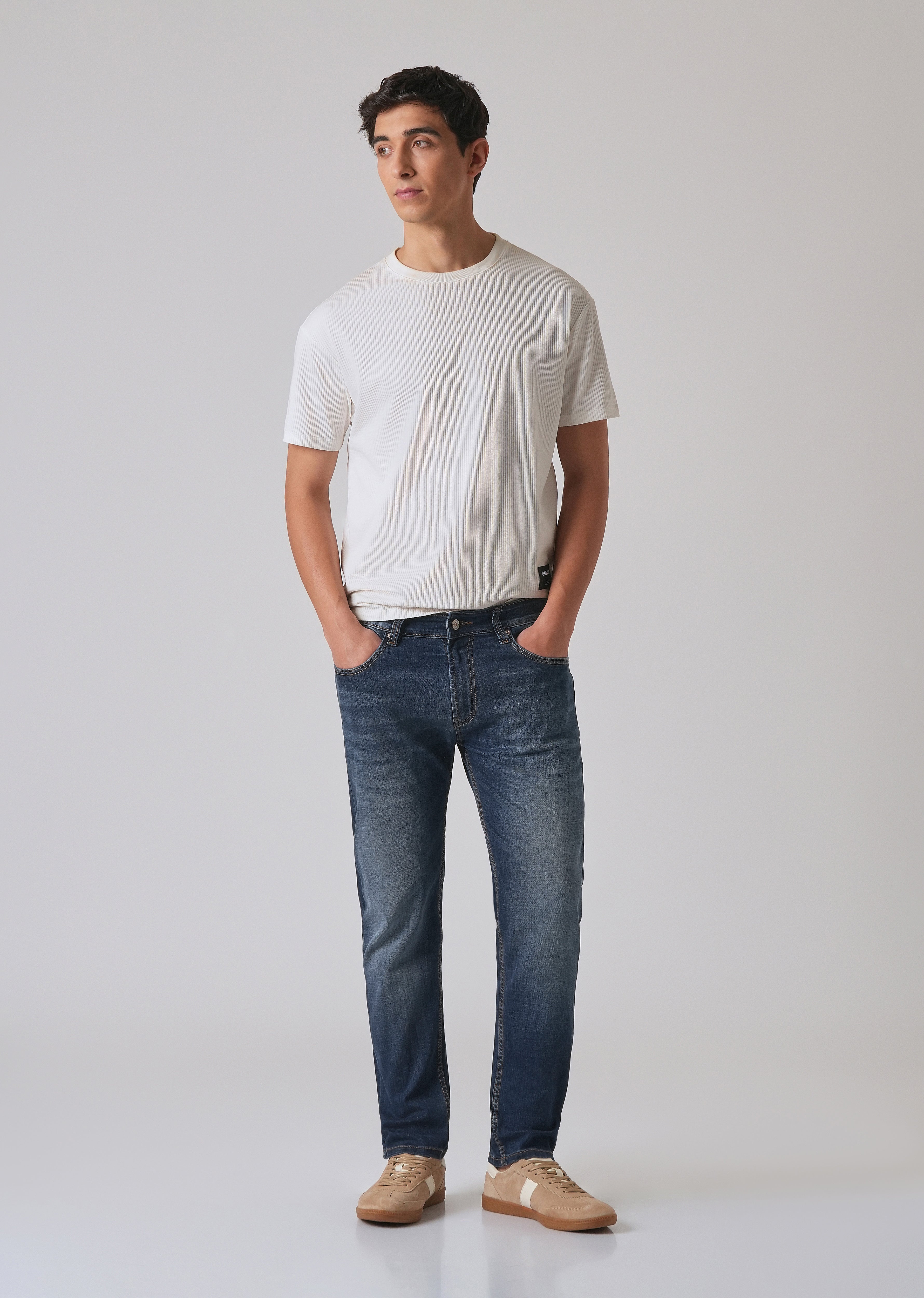 Grunge Blue Slim fit Jeans