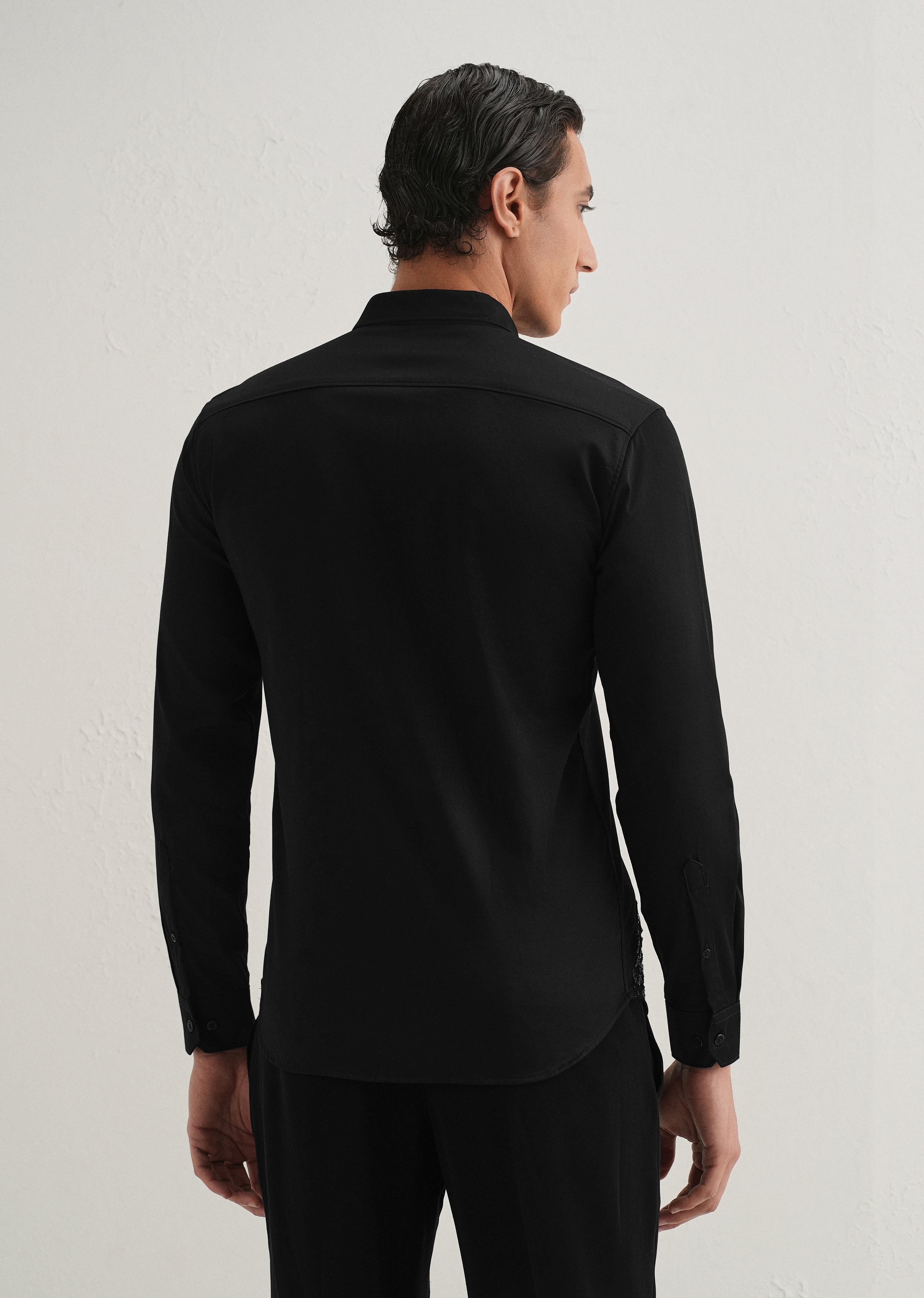 Handcrafted Black Designer Shirt