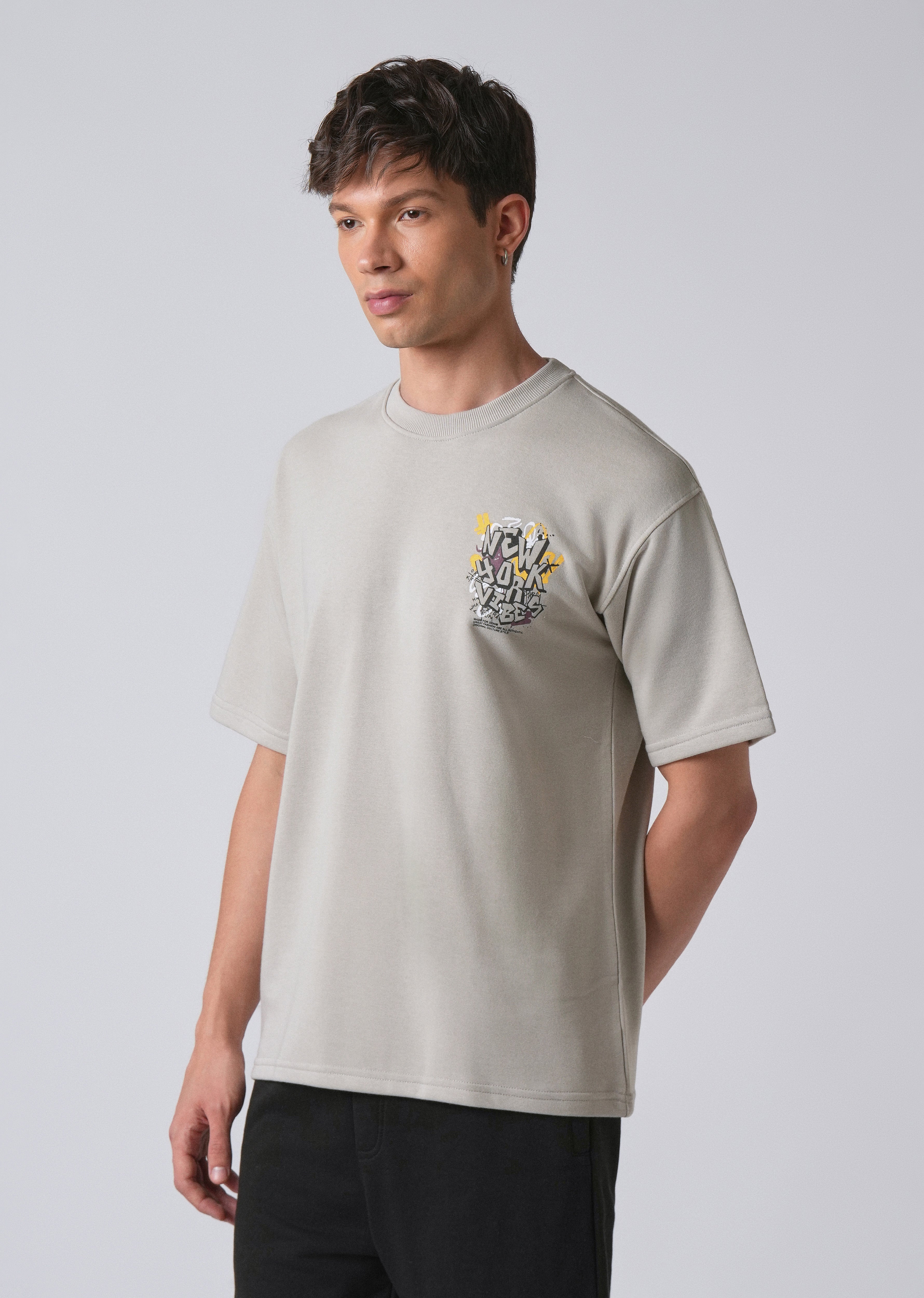 Heather Grey Oversized T-shirt