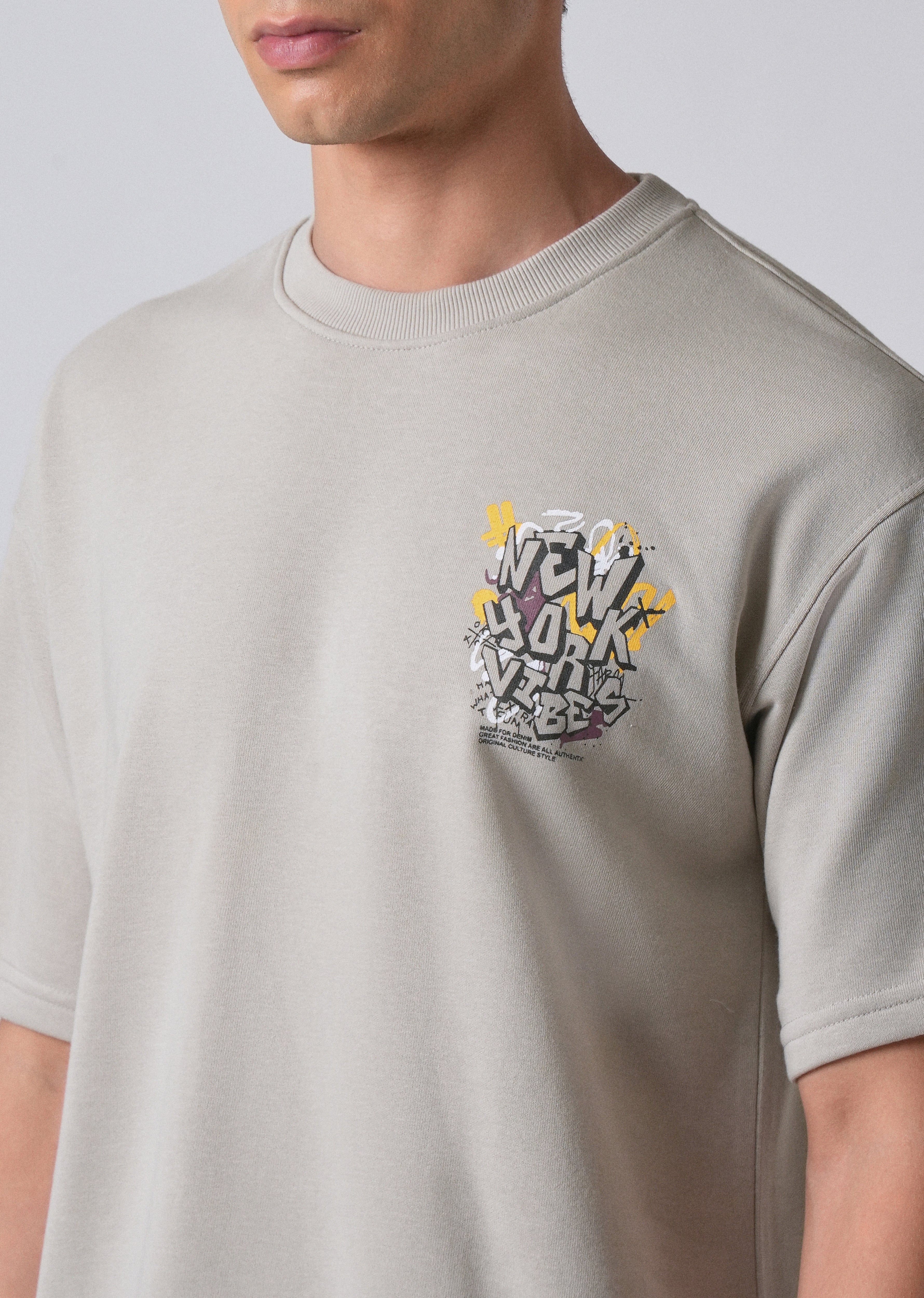 Heather Grey Oversized T-shirt